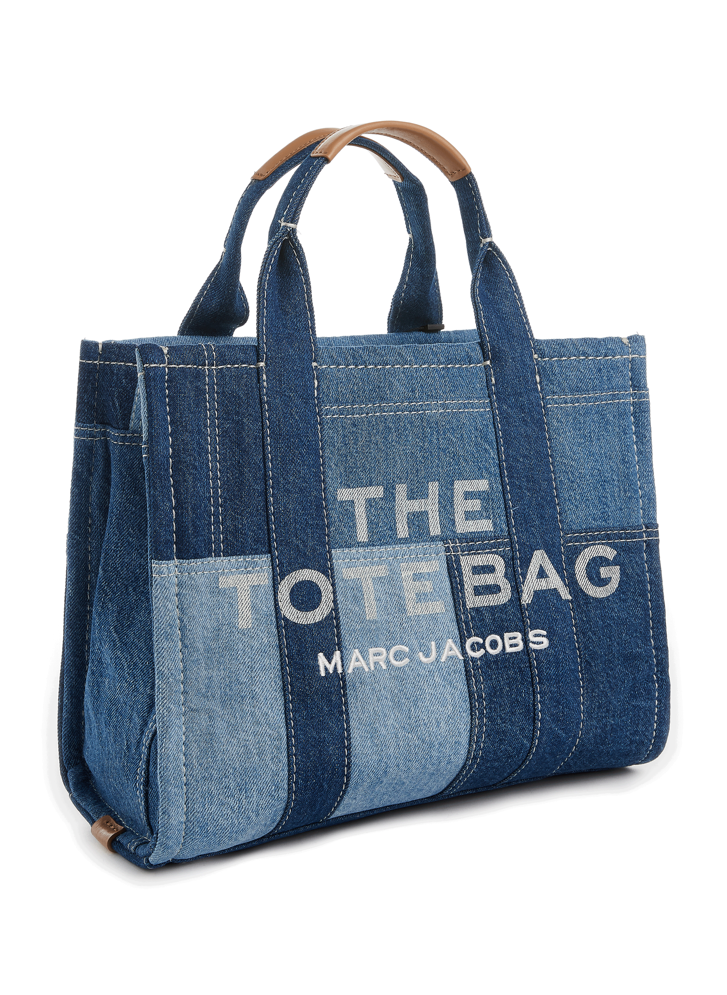 Petit sac The Denim Small Tote Bag MARC JACOBS Bleu