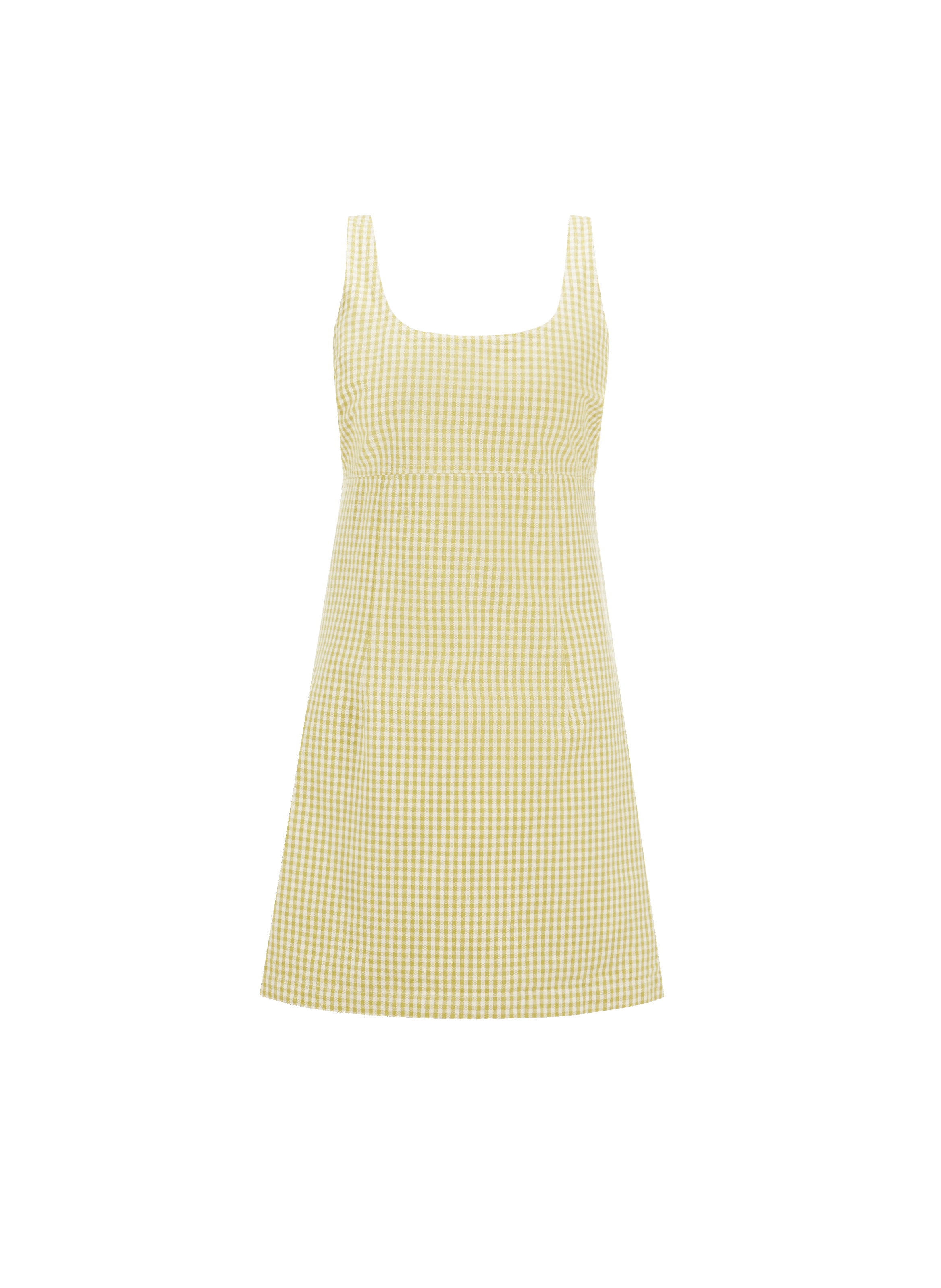 Robe babydoll à carreaux en coton