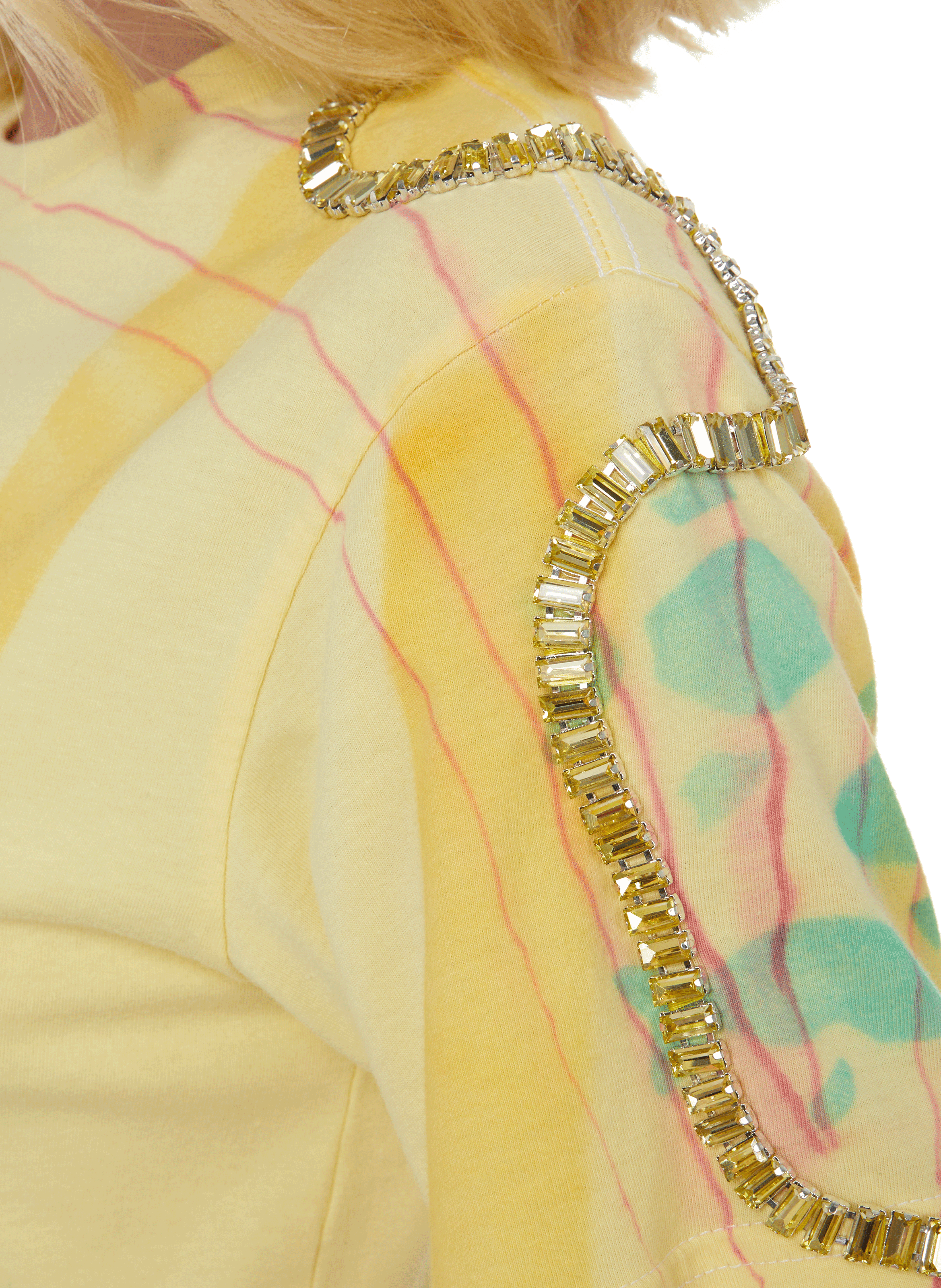 T-shirt à imprimé en coton organique COLLINA STRADA Multicolore