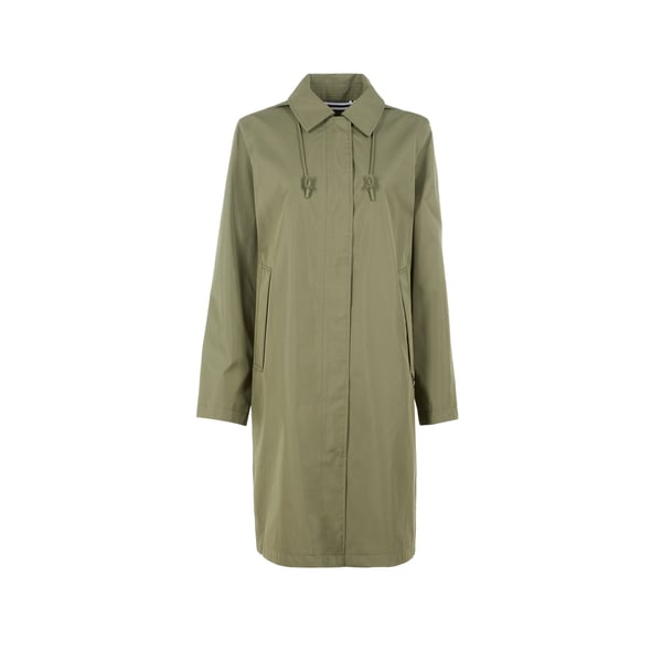 Imperméable droit à capuche amovible