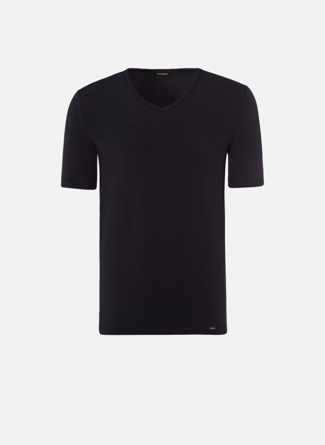 Cotton-blend V-neck T-shirt HANRO