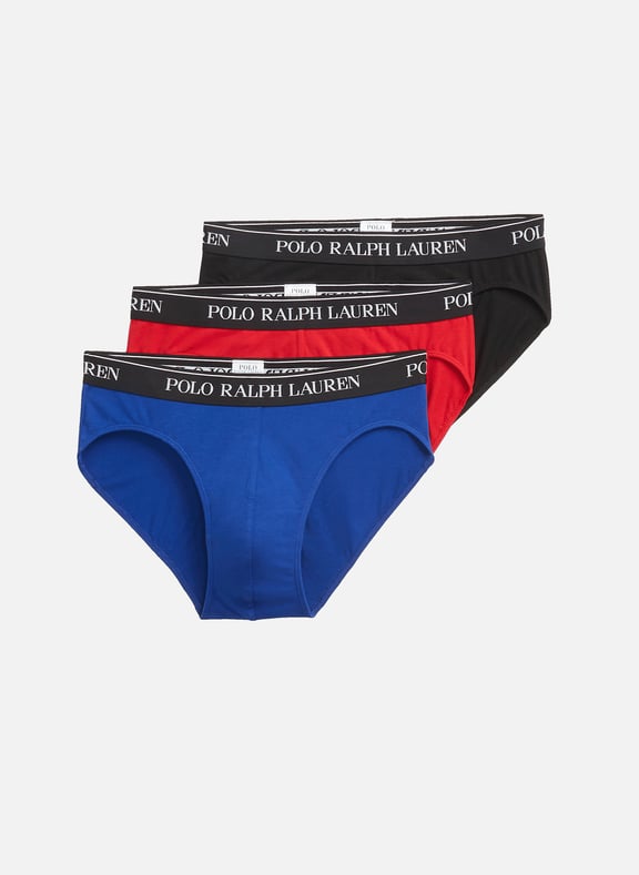 Lot de trois slips Multicolore by POLO RALPH LAUREN POLO RALPH LAUREN Lot de trois slips Multicolore