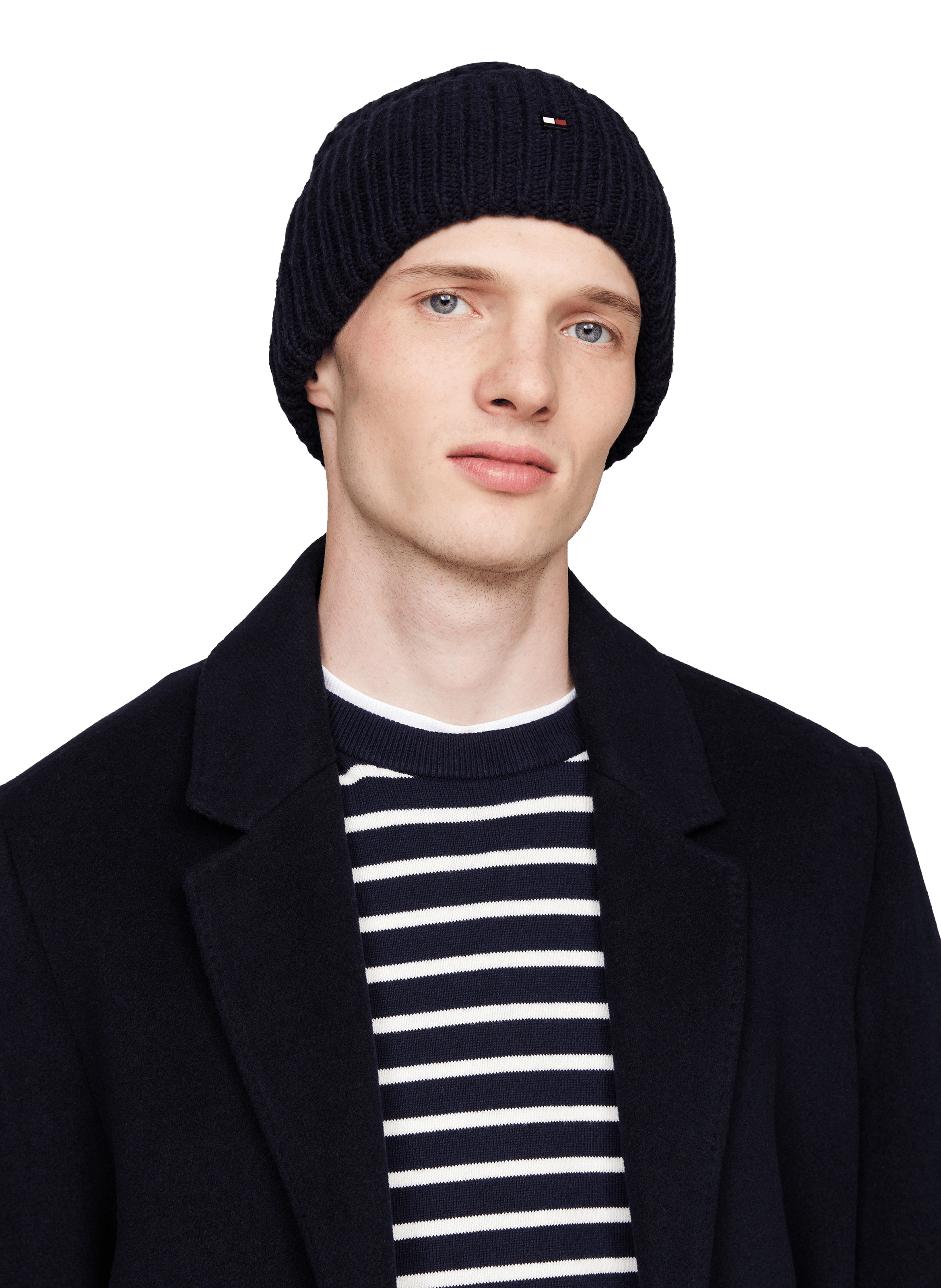 Bonnet en laine  TOMMY HILFIGER Bleu