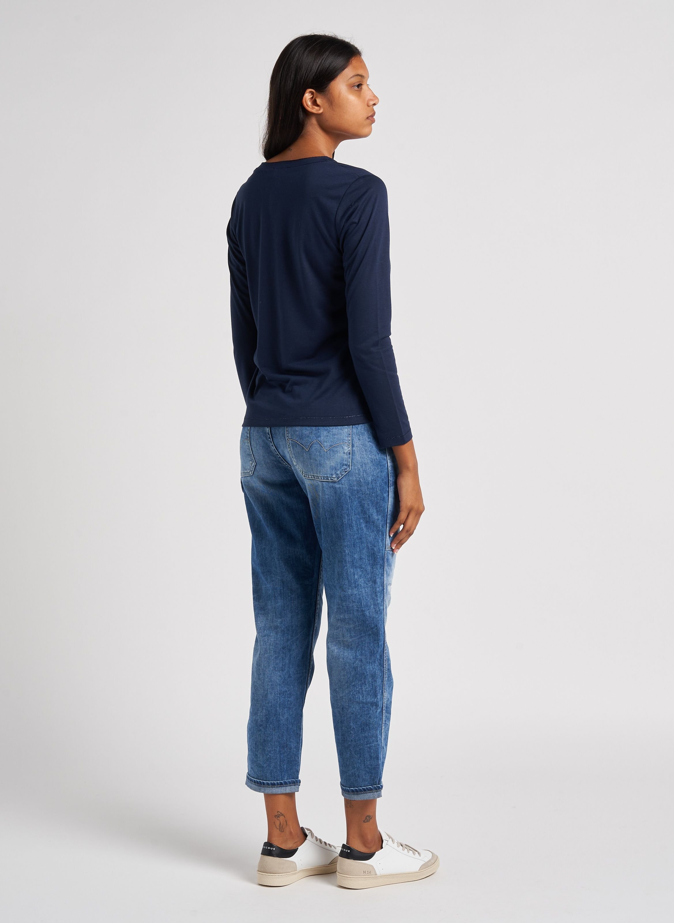 Baskets basses en cuir n°14 RIVECOUR Multicolore