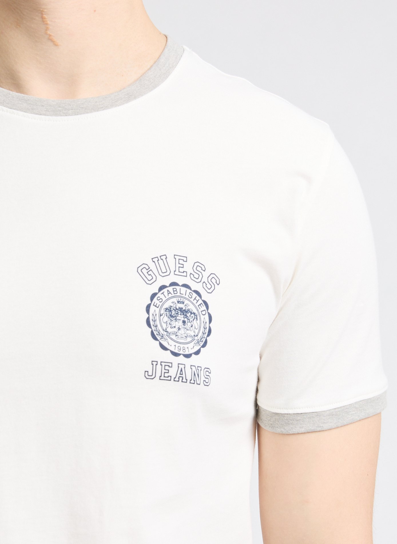 Cotton T-shirt GUESS White