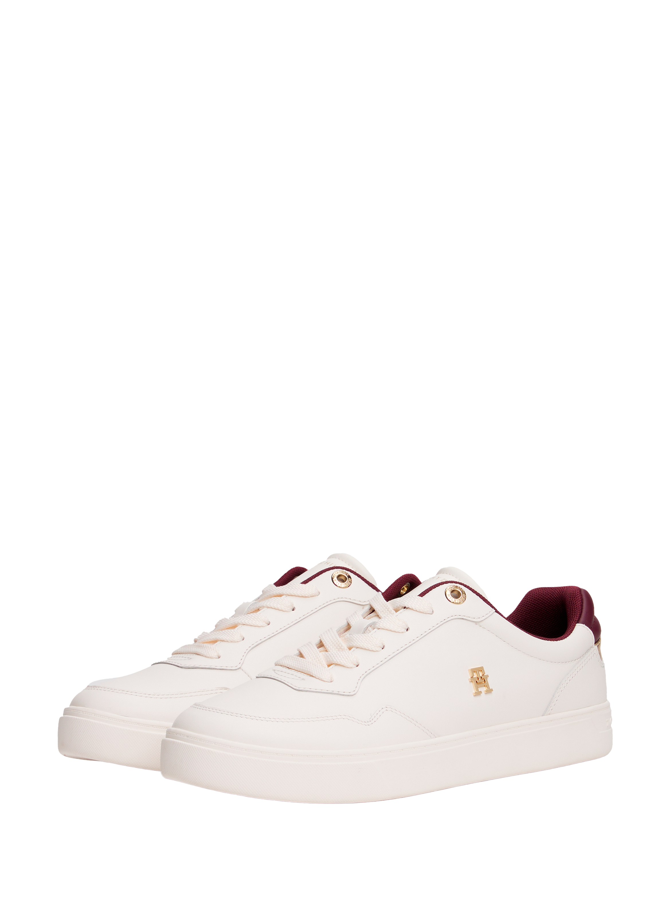 Baskets en cuir TOMMY HILFIGER Beige