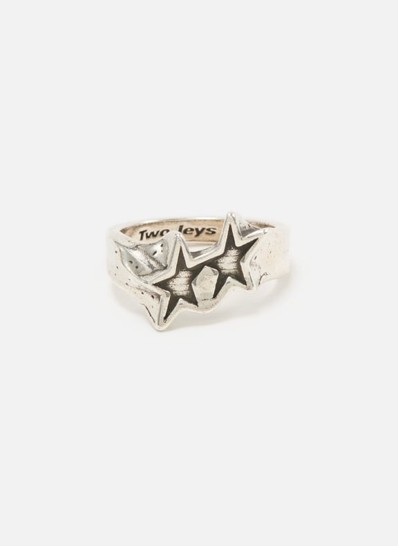Tilted Icon Ring Silver by TWO JEYS TWO JEYS Tilted Icon Ring Silver