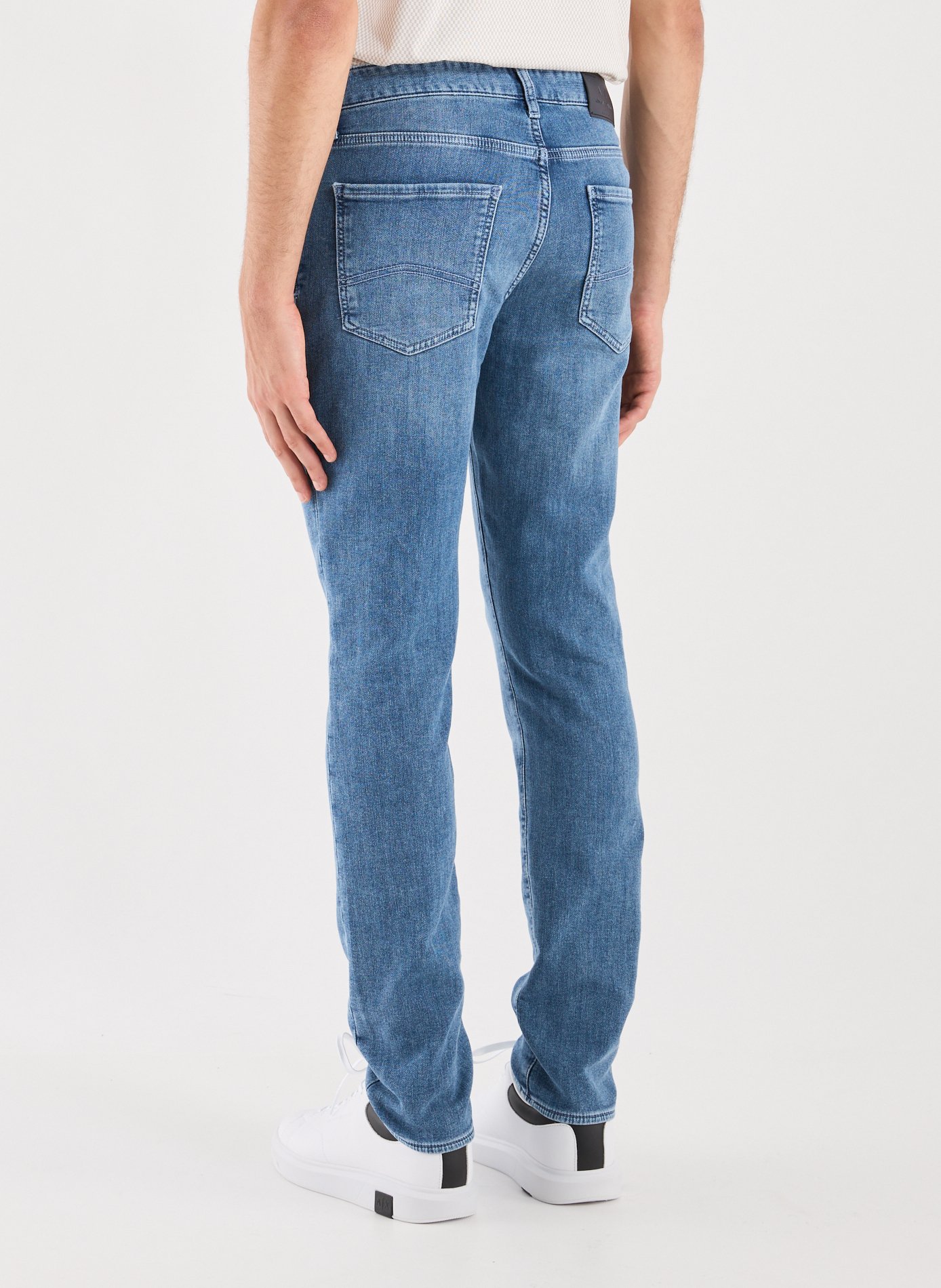 Cotton-blend slim-fit jeans ARMANI EXCHANGE Blue