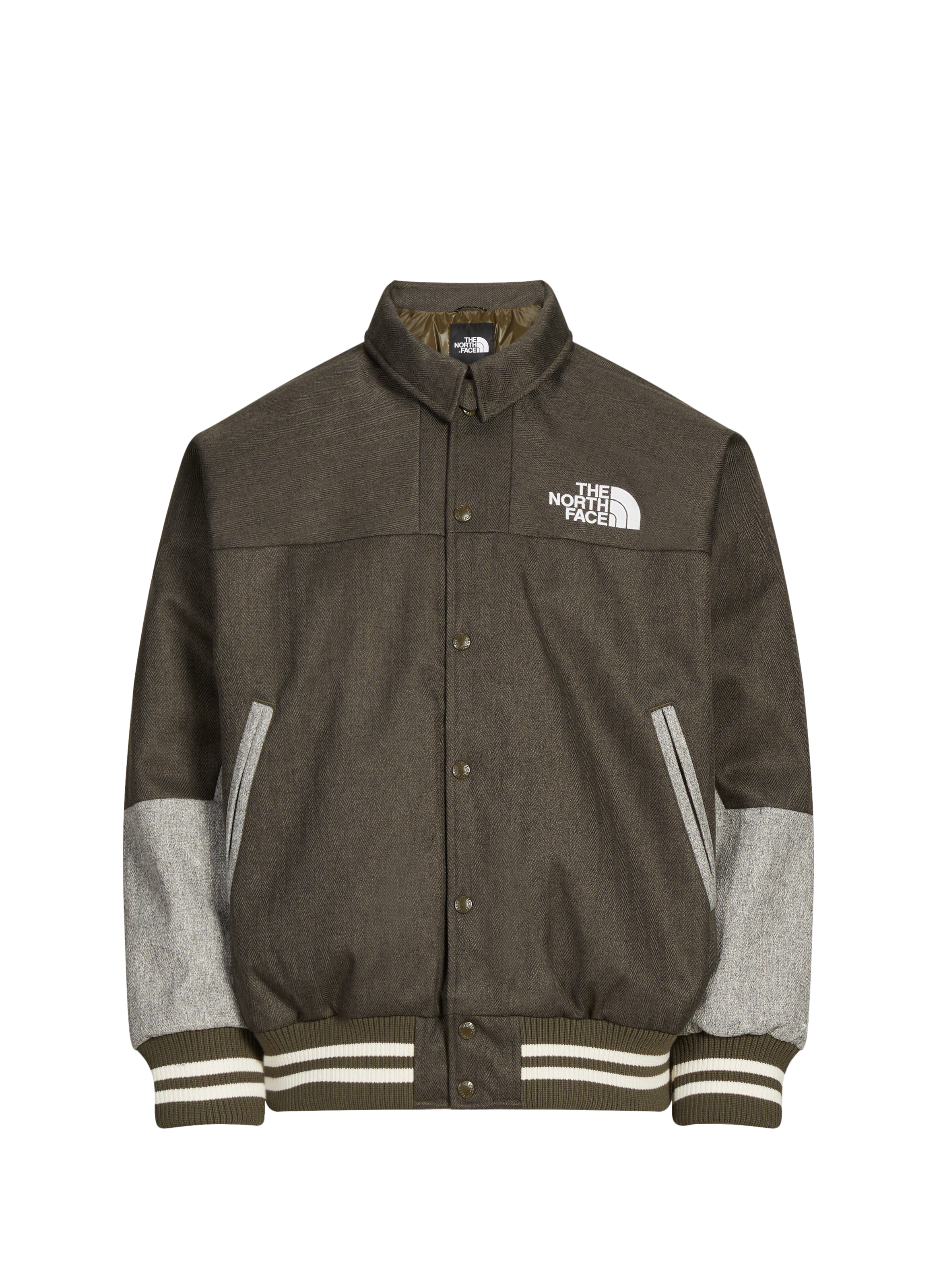 THE NORTH FACE Veste ample coupe-vent à col classique Kaki