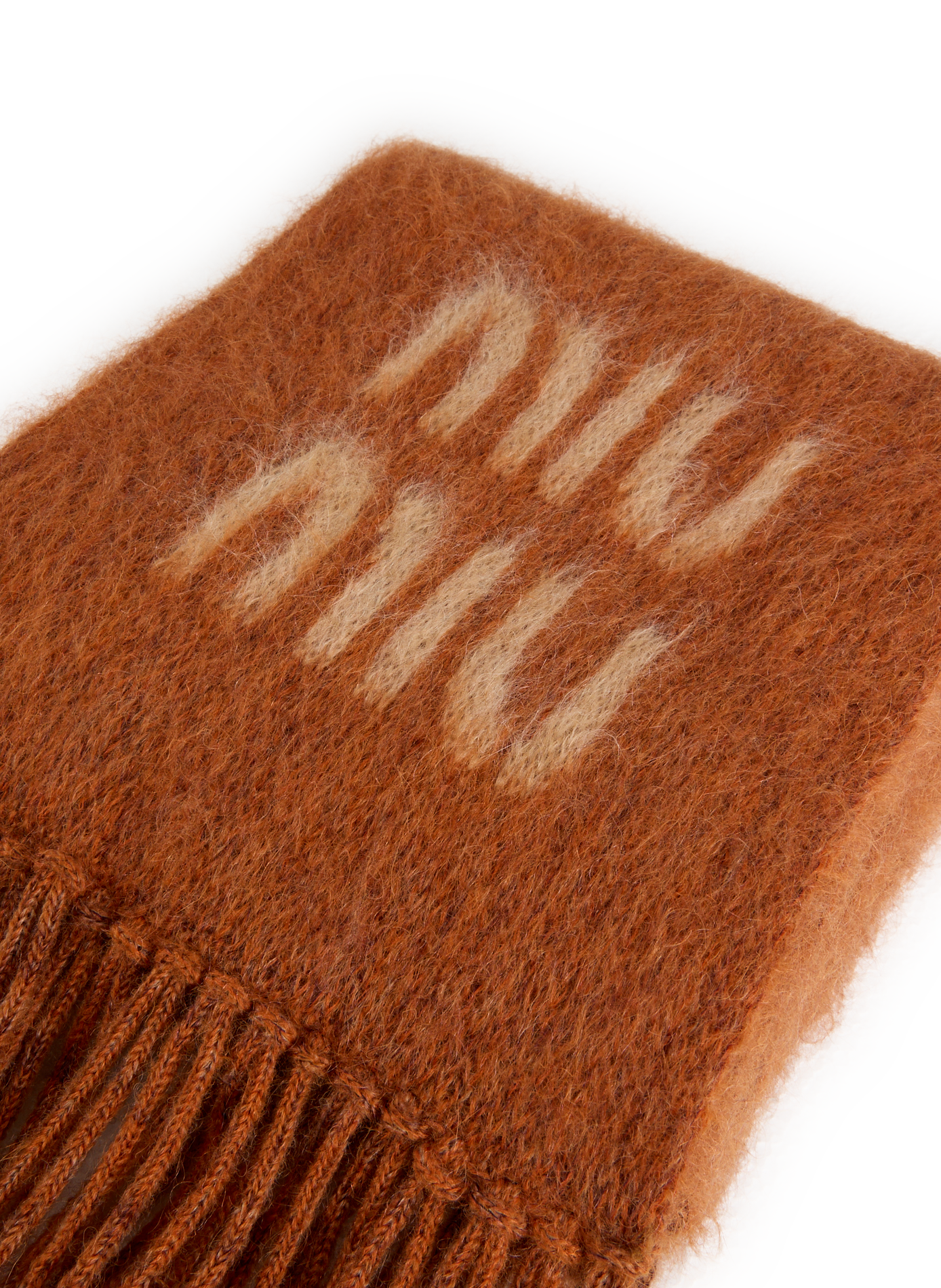 Echarpe en laine MIU MIU Marron