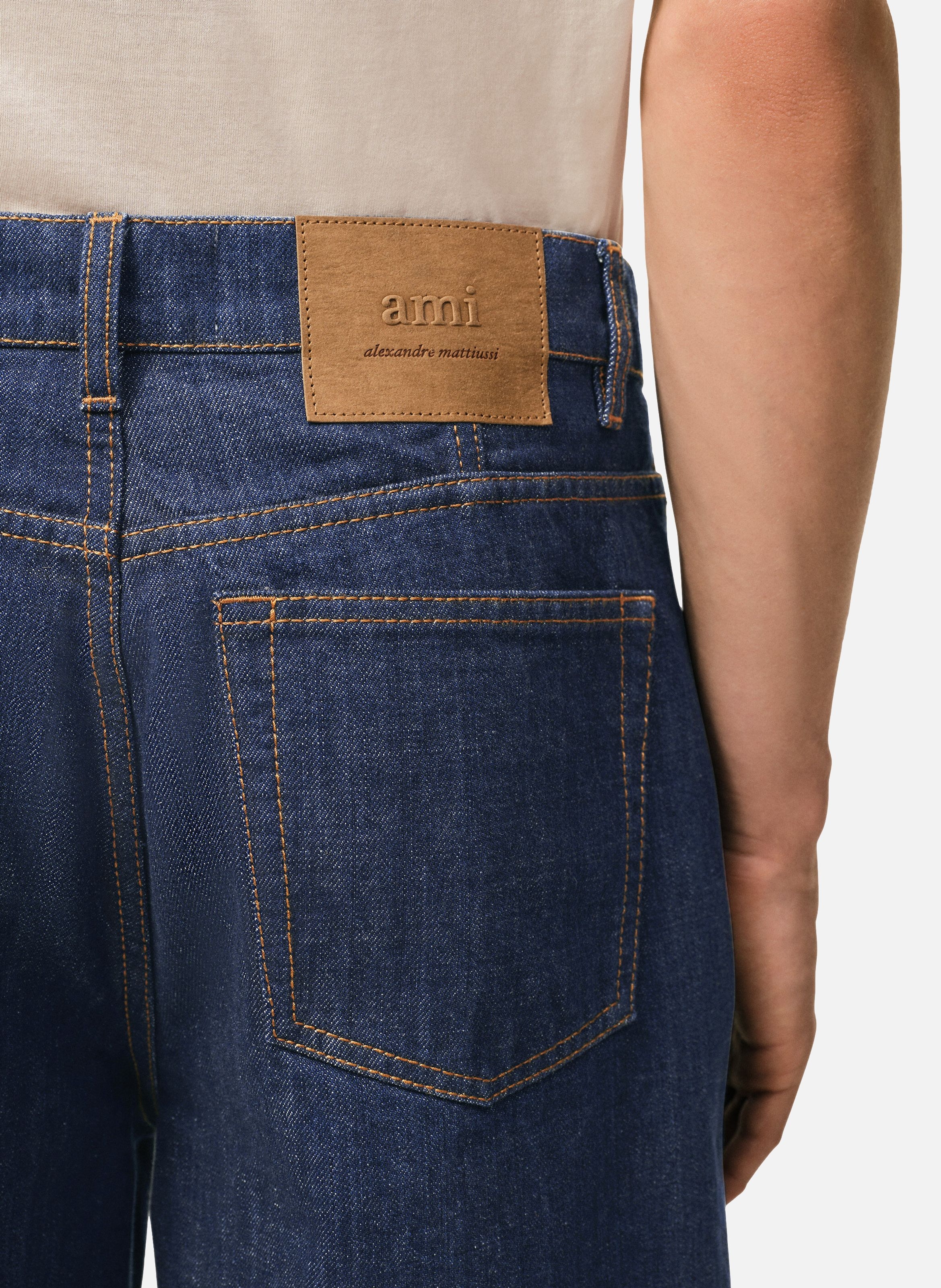 Bermuda loose en coton AMI PARIS Bleu