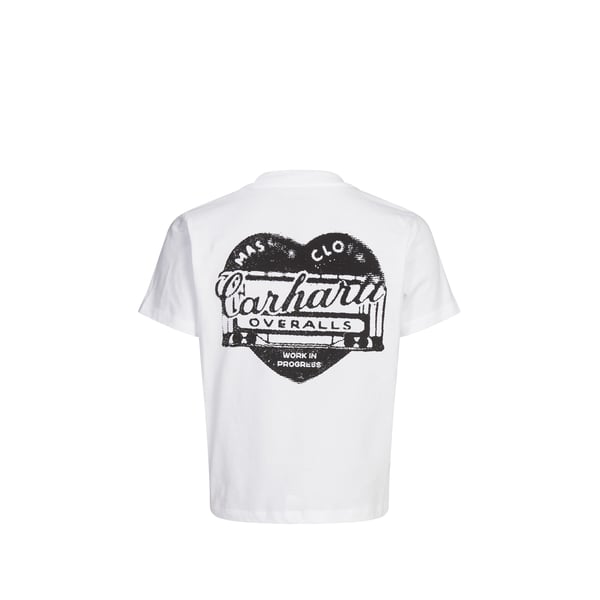 T-shirt imprimé à col rond en coton Blanc S Female