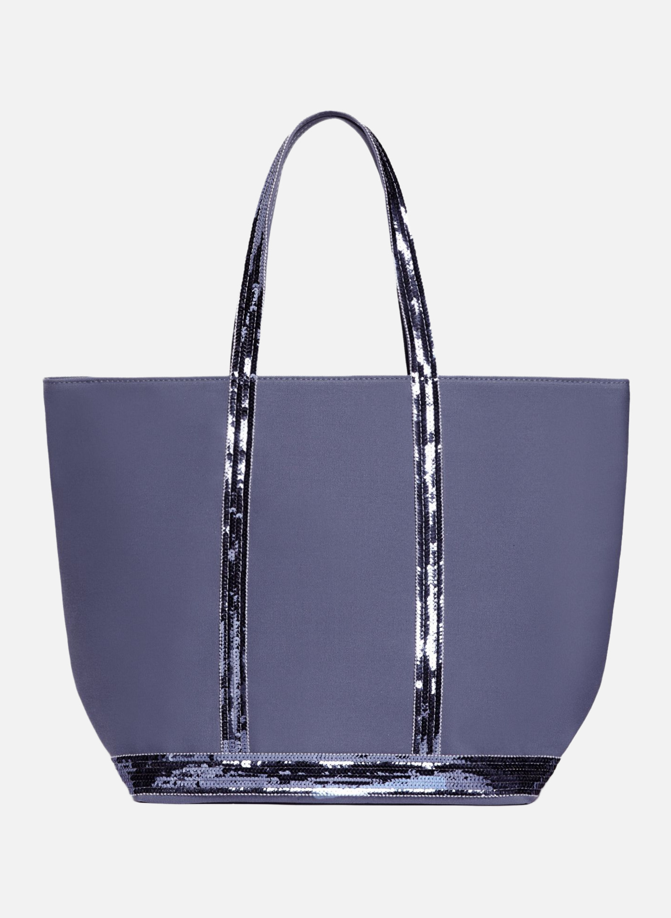 Cabas l zippé en toile  Pervenche