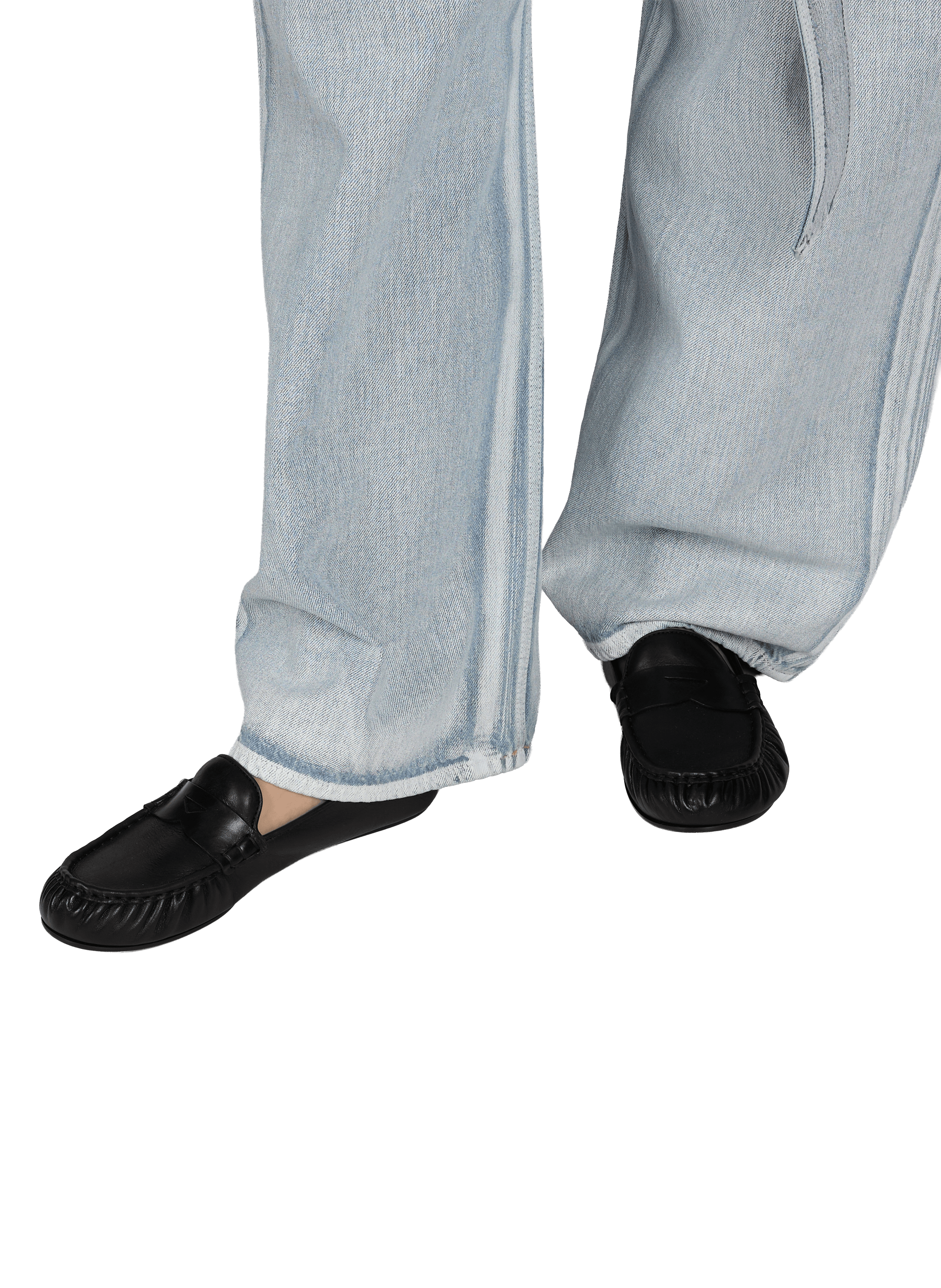 Mocassins unis en cuir ACNE STUDIOS Noir