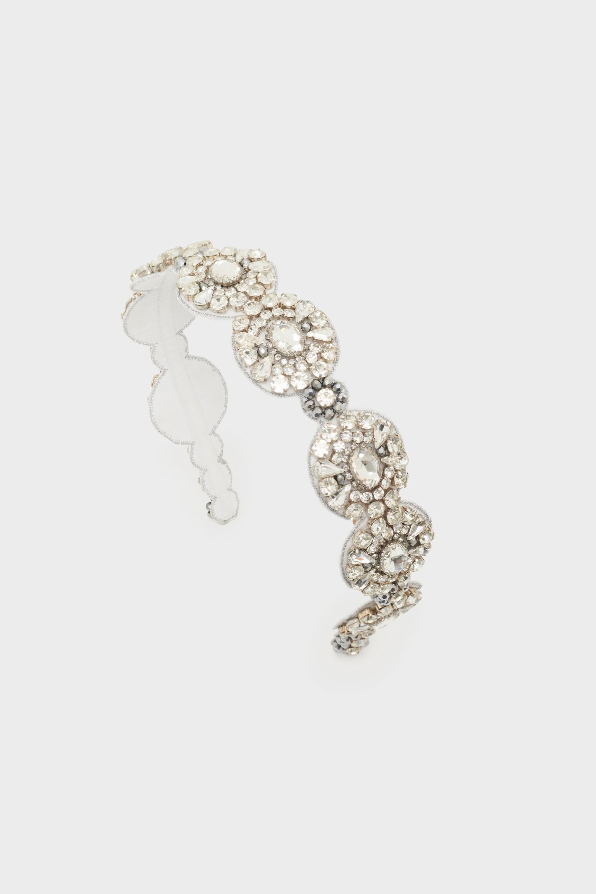 Serre-tête bijoux à strass - jany PABLO Argent