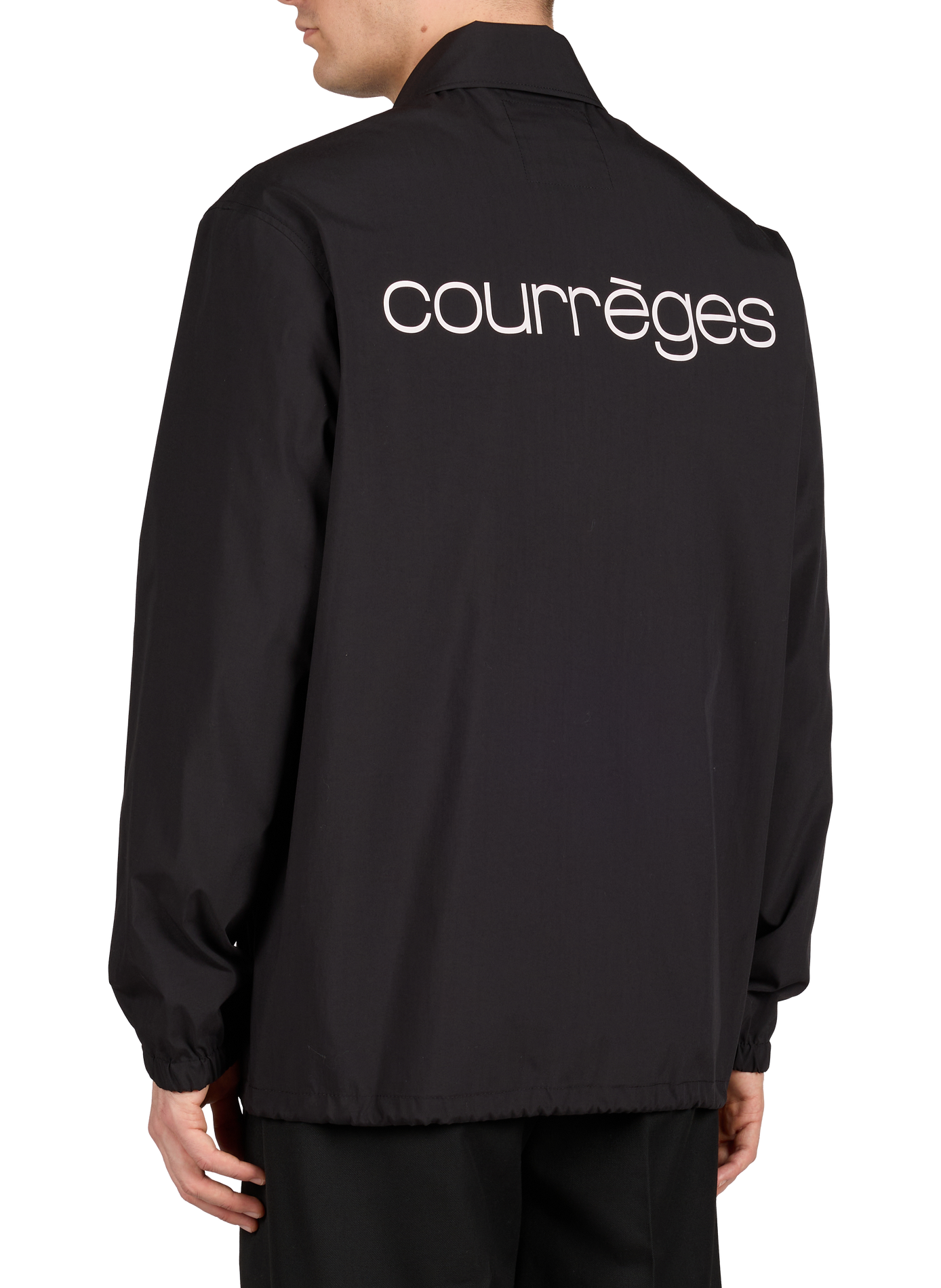 Veste droite à col classique COURRÈGES Noir