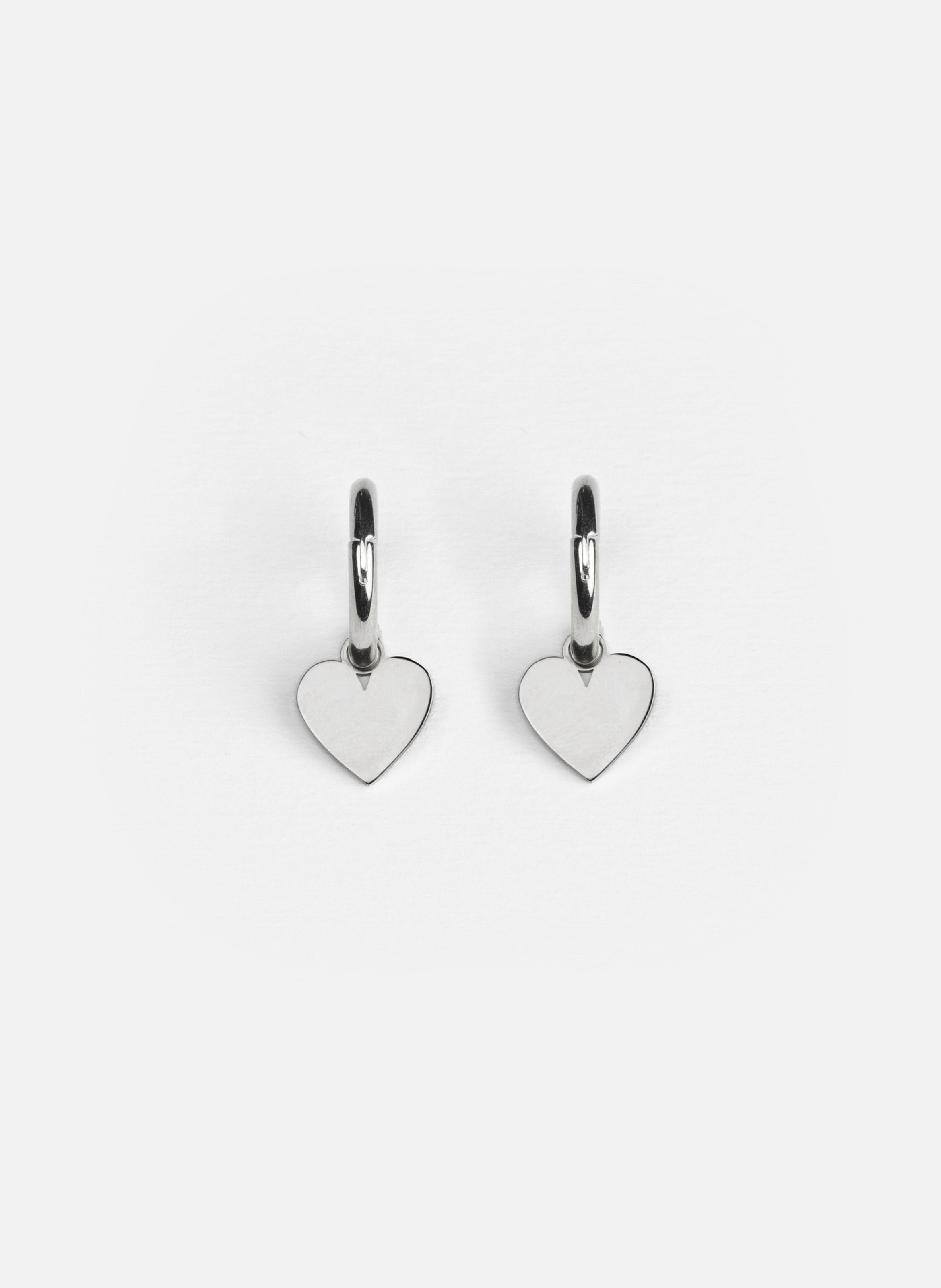 Boucles d'oreille lova en acier inoxydable KURAGE GINZA Argent