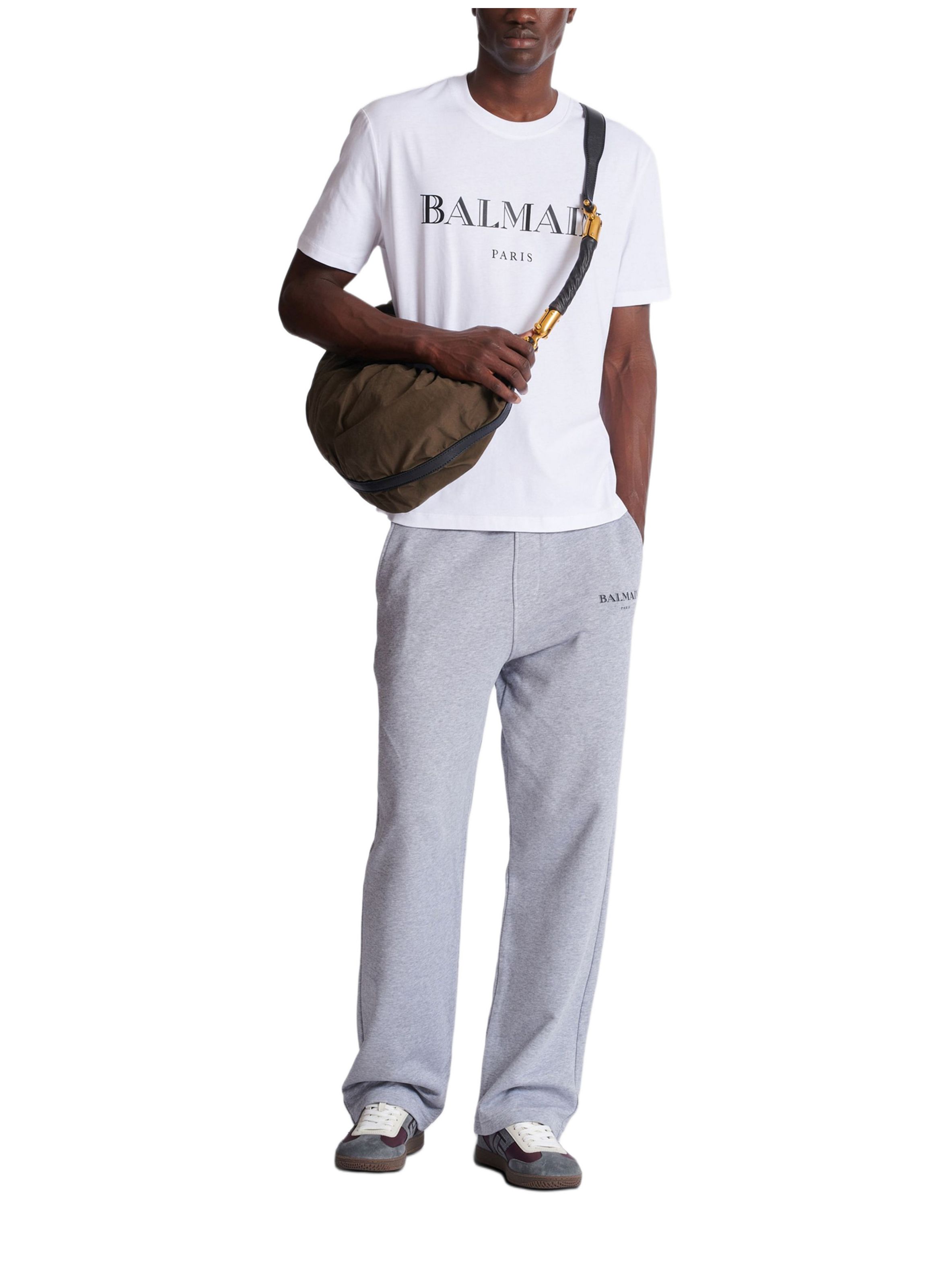 T-shirt avec imprimé balmain BALMAIN Blanc