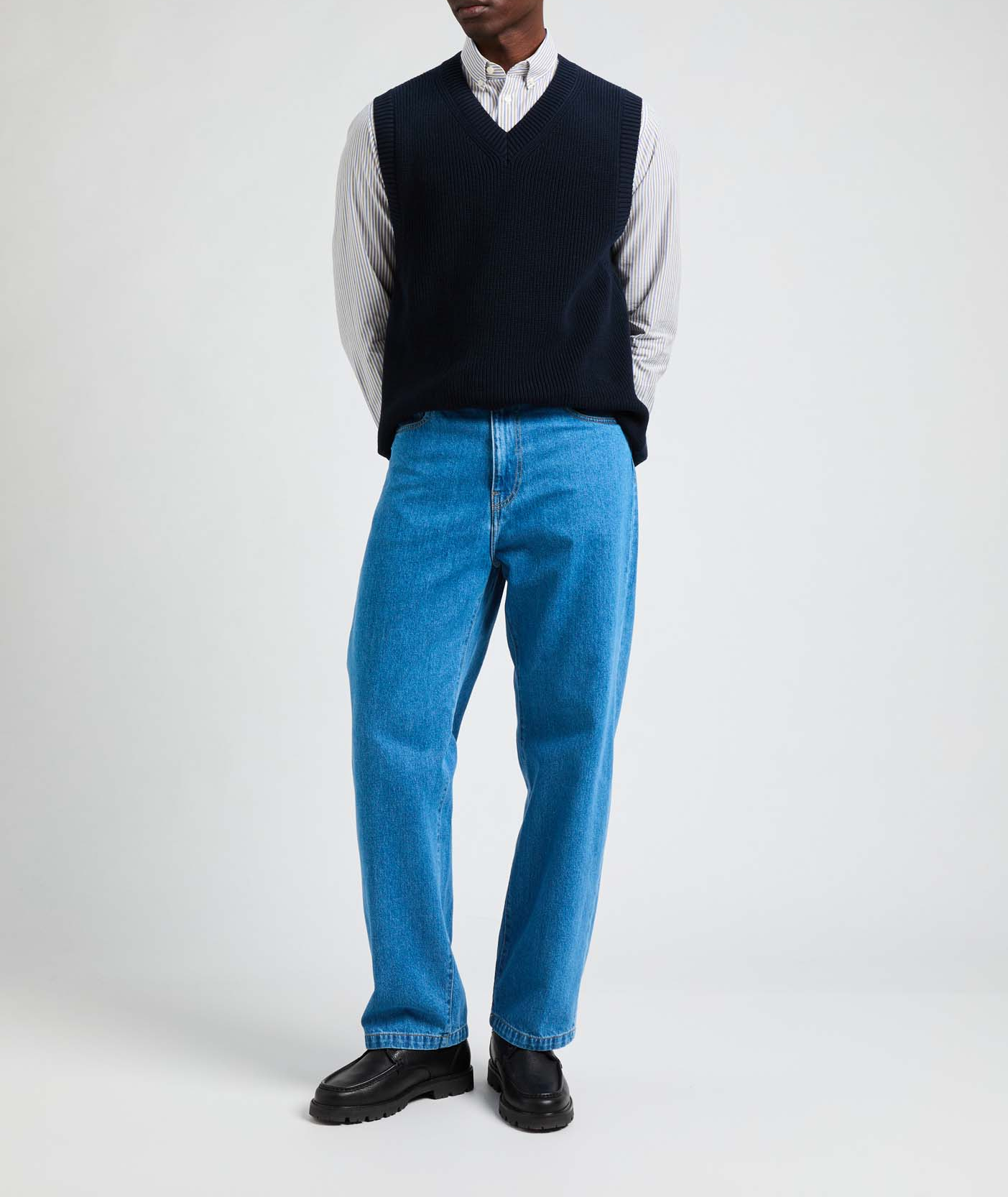 Sleeveless jumper AU PRINTEMPS PARIS Blue