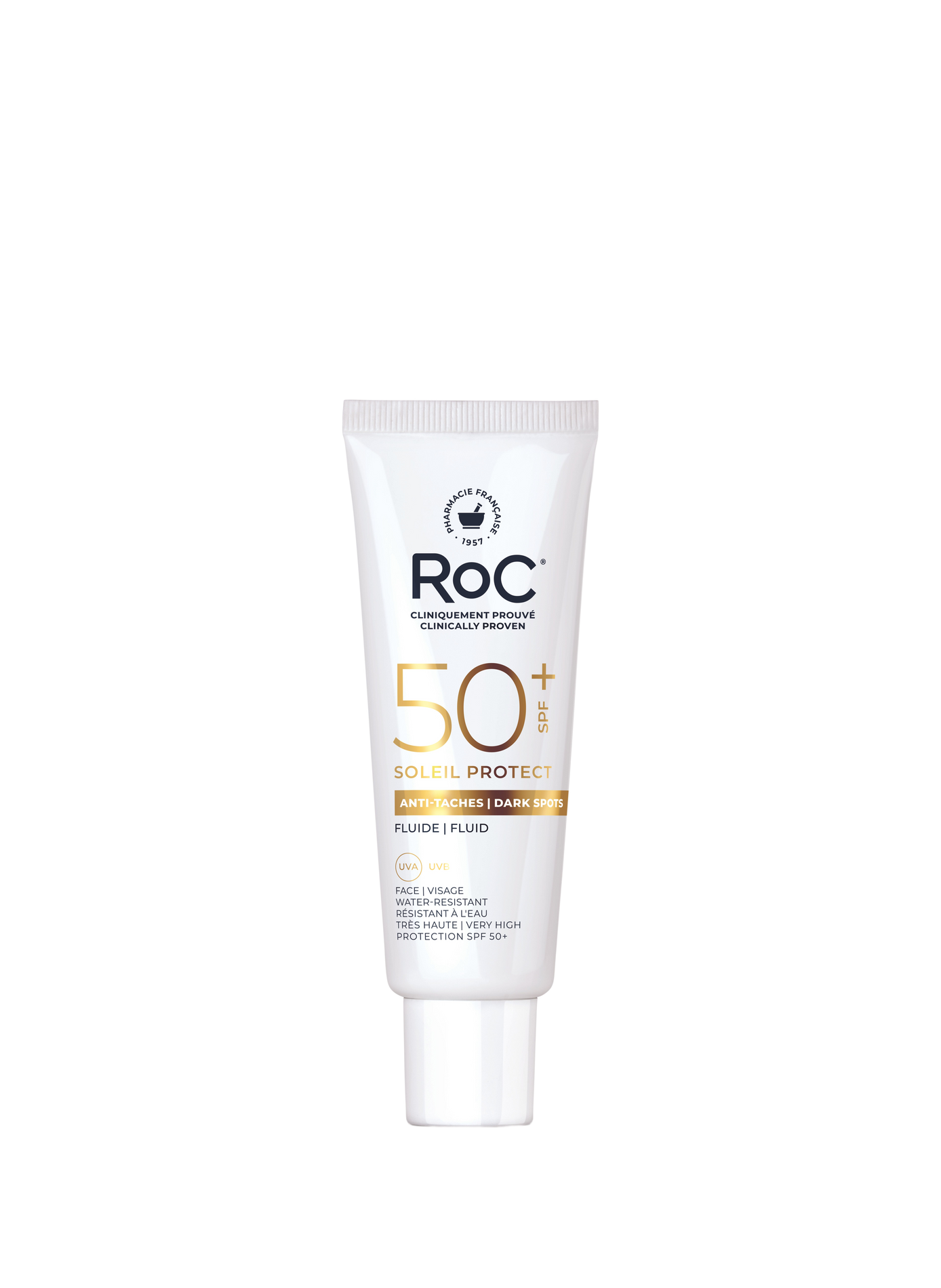 Soleil Protect Fluide Anti-Taches Brunes Unificateur SPF50 ROC No color