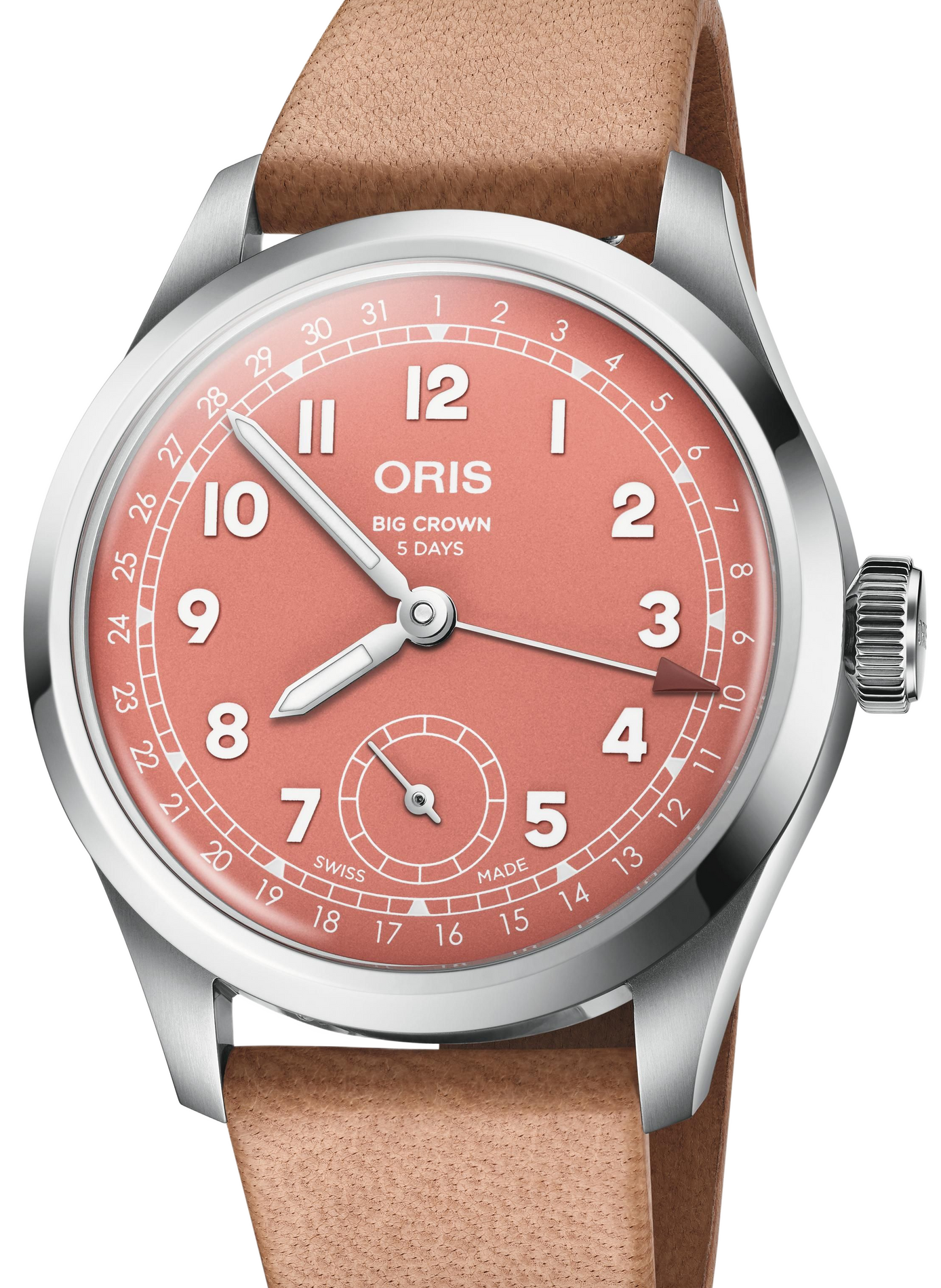 Montre automatique Oris Big Crown Calibre 403 en cuir  ORIS Rouge