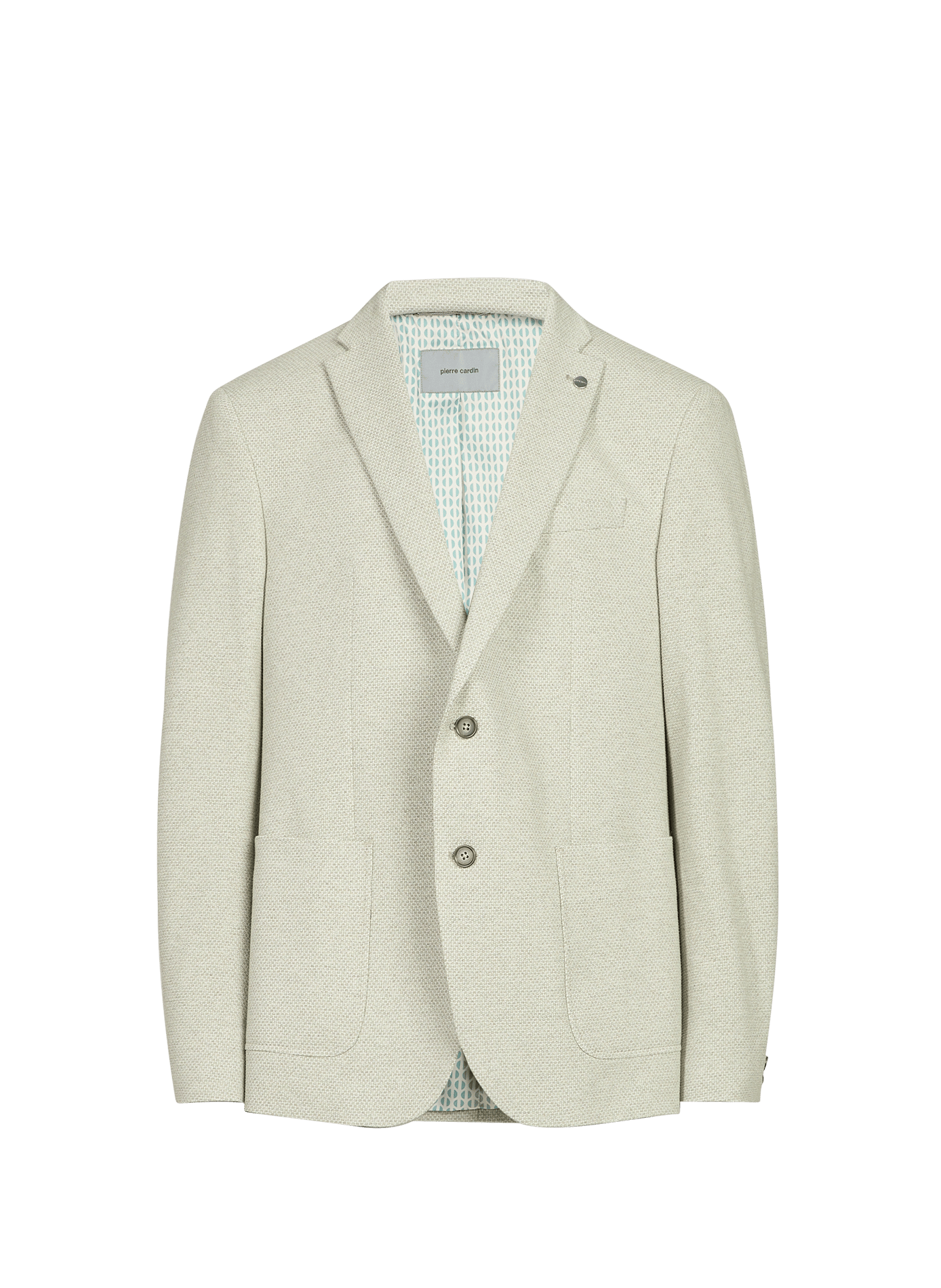 Blazer Michel con estampado de algodón mezclado PIERRE CARDIN Gris