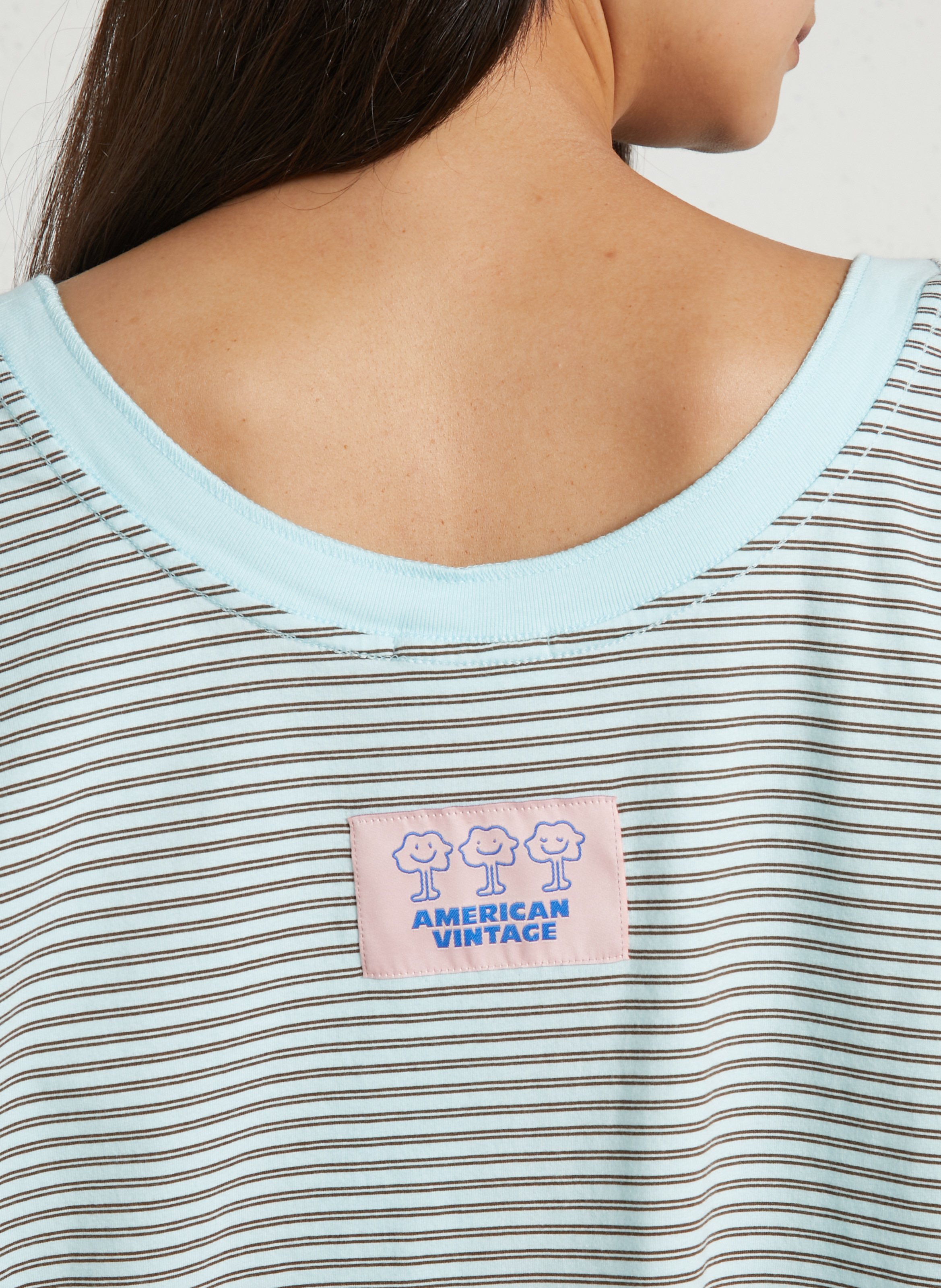 T-shirt oversize en coton gixy | Bleu AMERICAN VINTAGE Femme