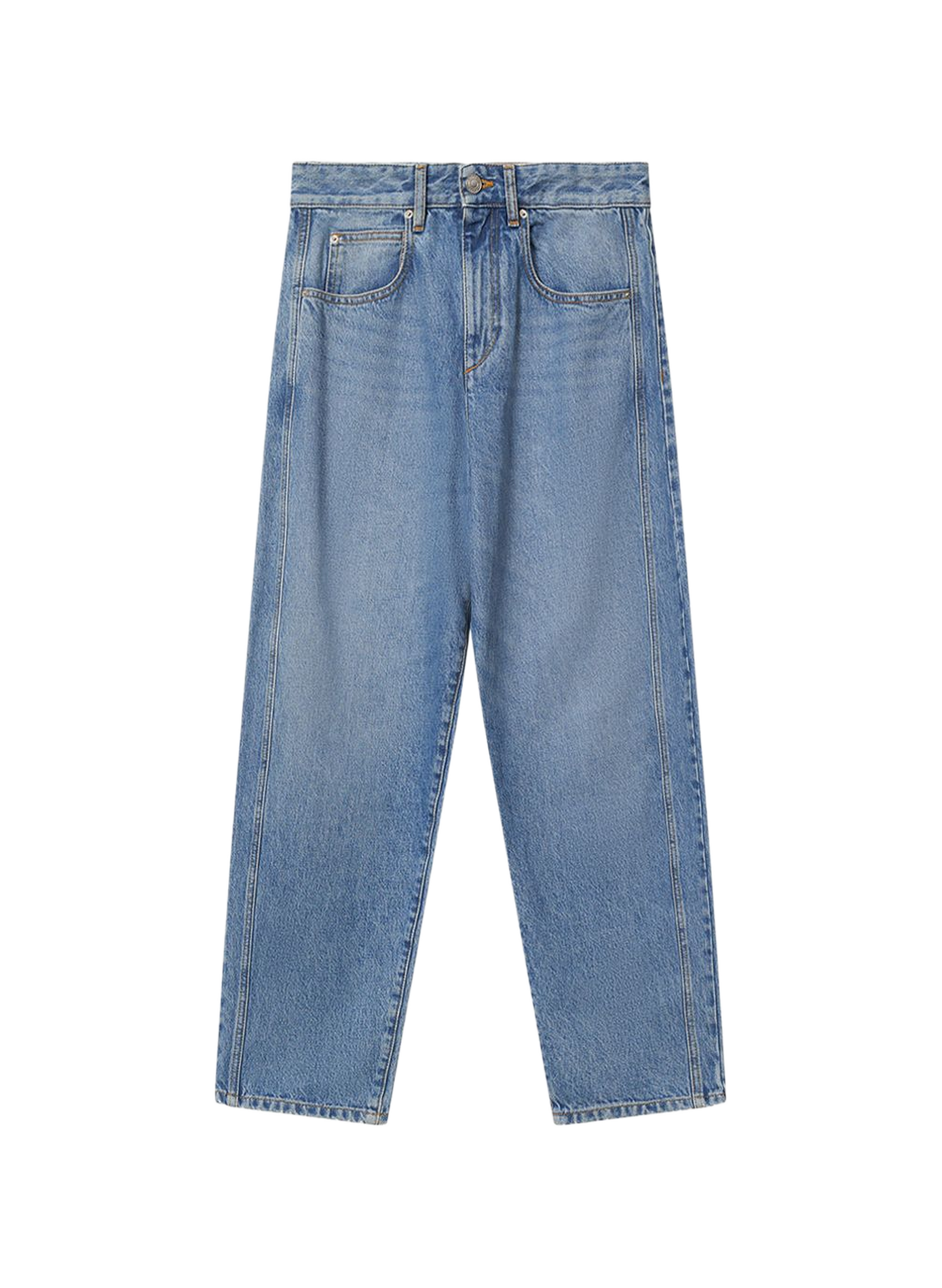 Barrel Oriane washed denim pants ORIANE Light blue