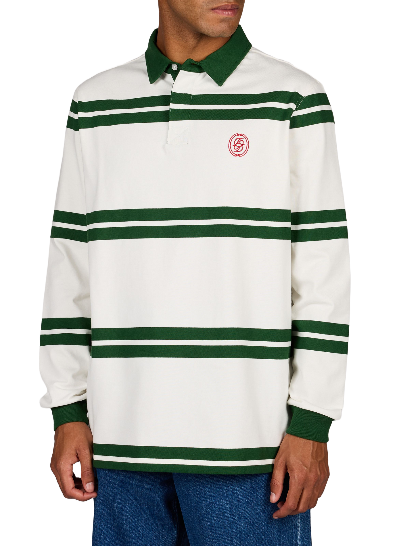 Striped polo shirt DROLE DE MONSIEUR Green
