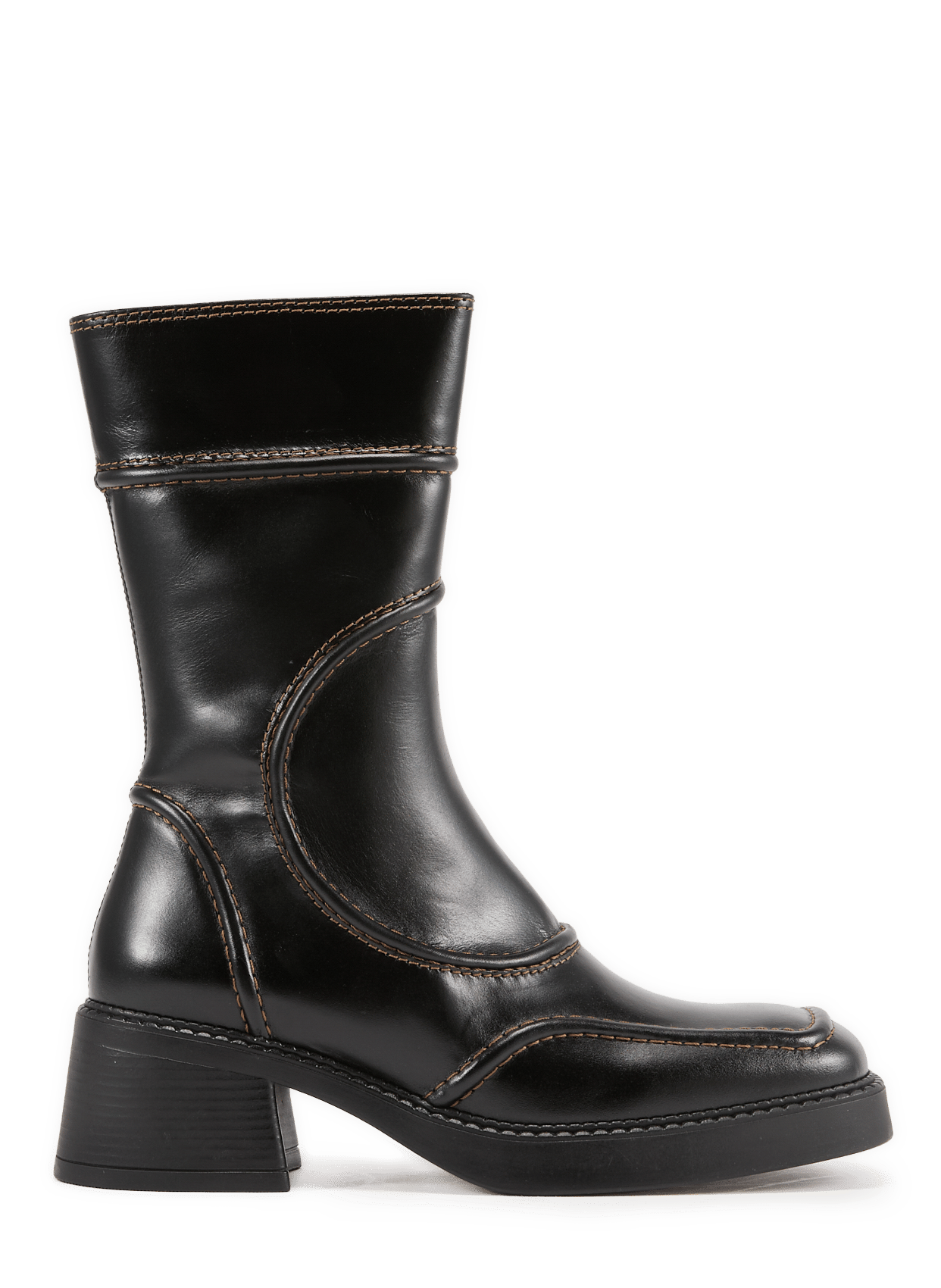 Malene leather ankle boots E8 BY MIISTA Black