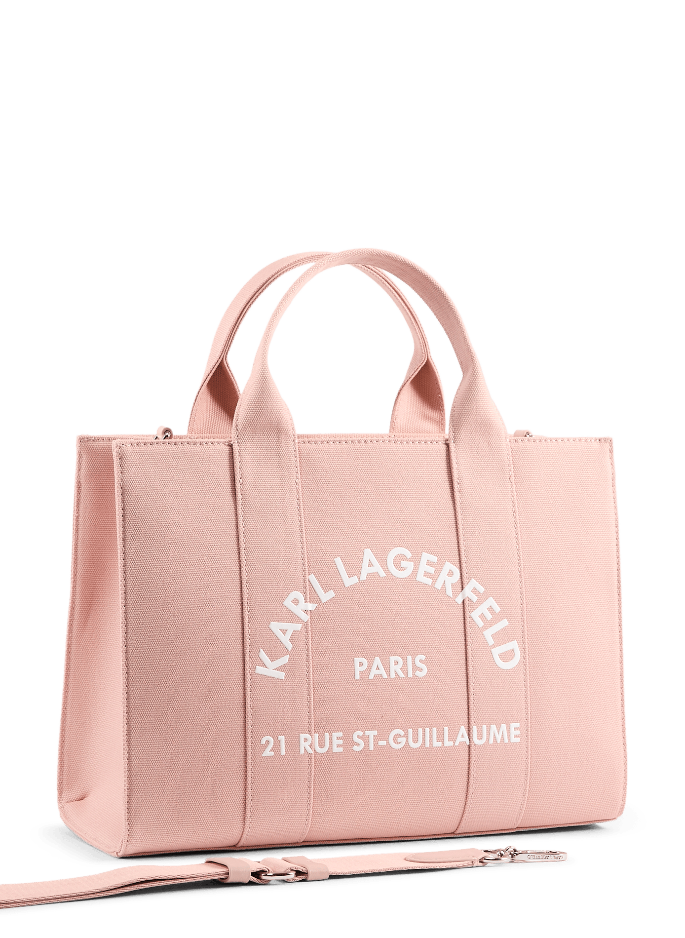 Cotton tote bag KARL LAGERFELD Pink