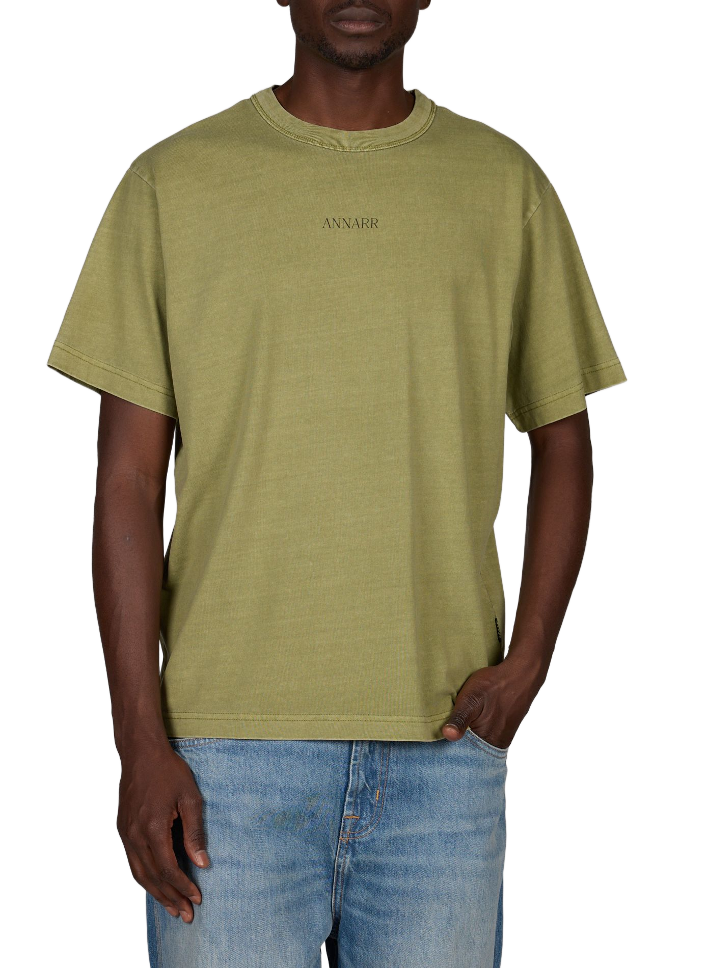 T-Shirt mit Location-Print aus Baumwolle ANNARR Grun