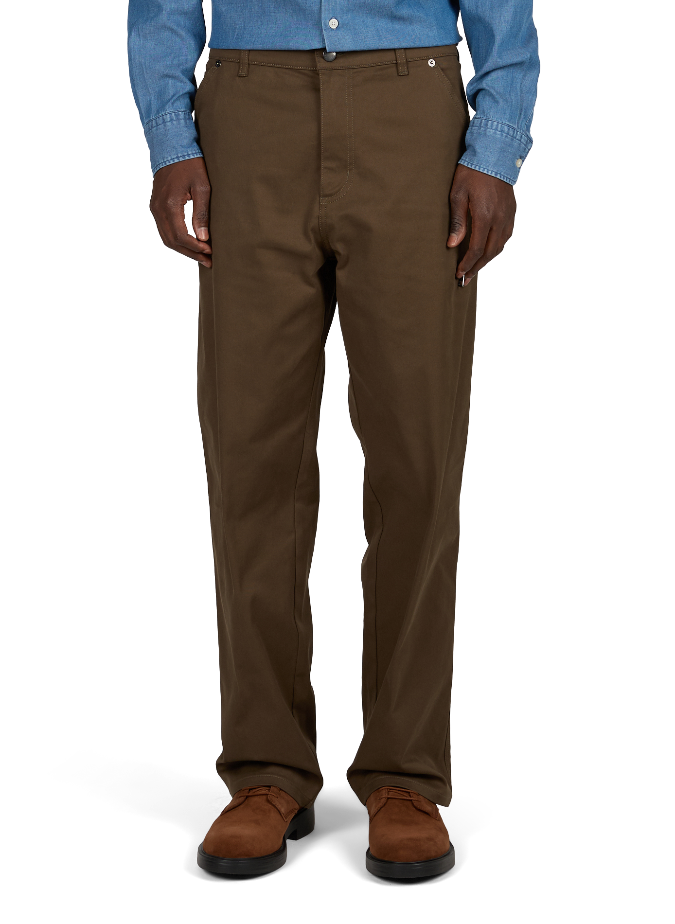Pantaloni dritti MONCLER Verde
