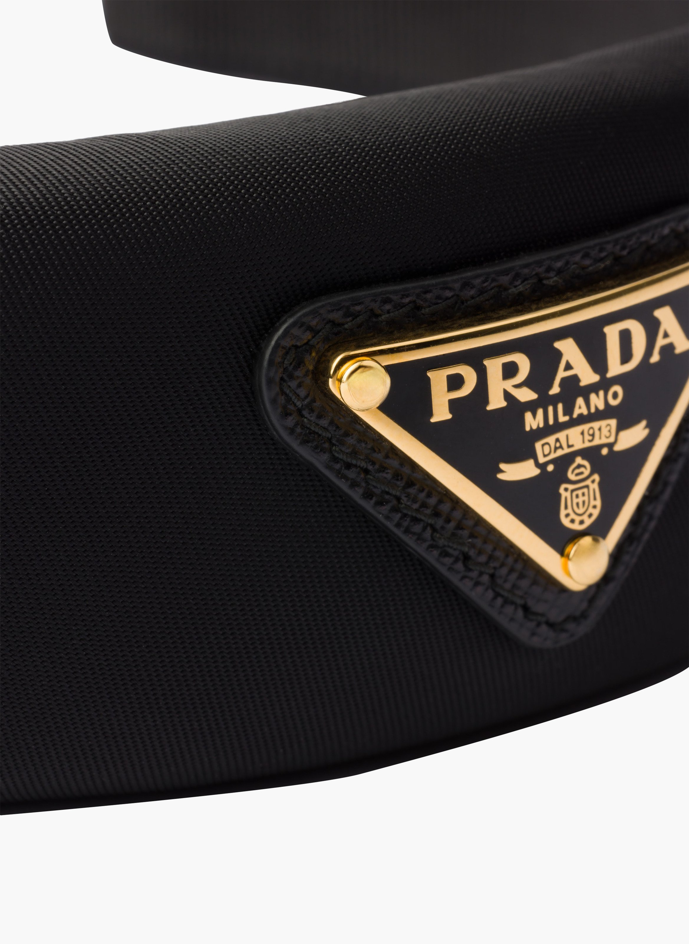 Bandeau en re-nylon PRADA Noir
