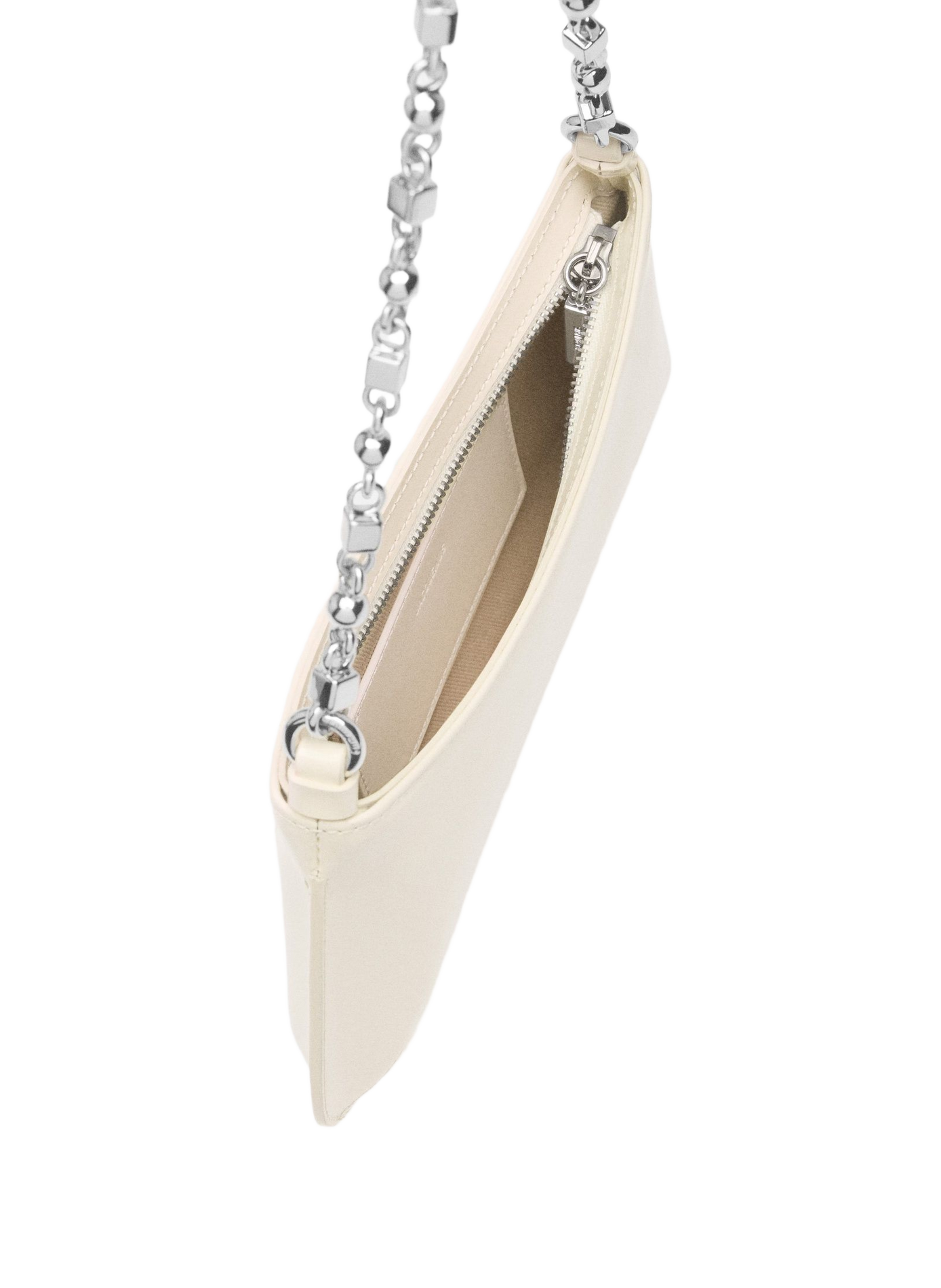 Le petit Bisou Chaîne en cuir de veau JACQUEMUS Beige