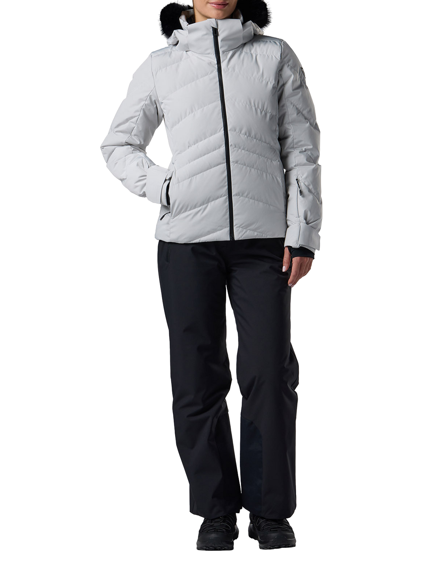 Veste de ski Staci droite col montant ROSSIGNOL Gris