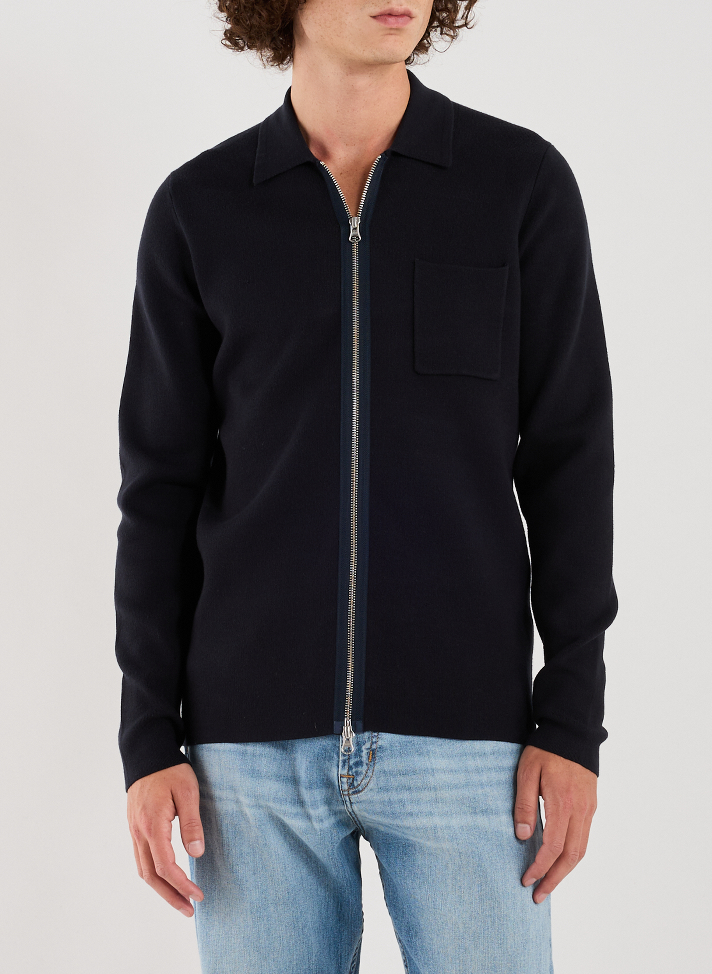 Gerader Polo-Pullover SAMSOE SAMSOE Blau