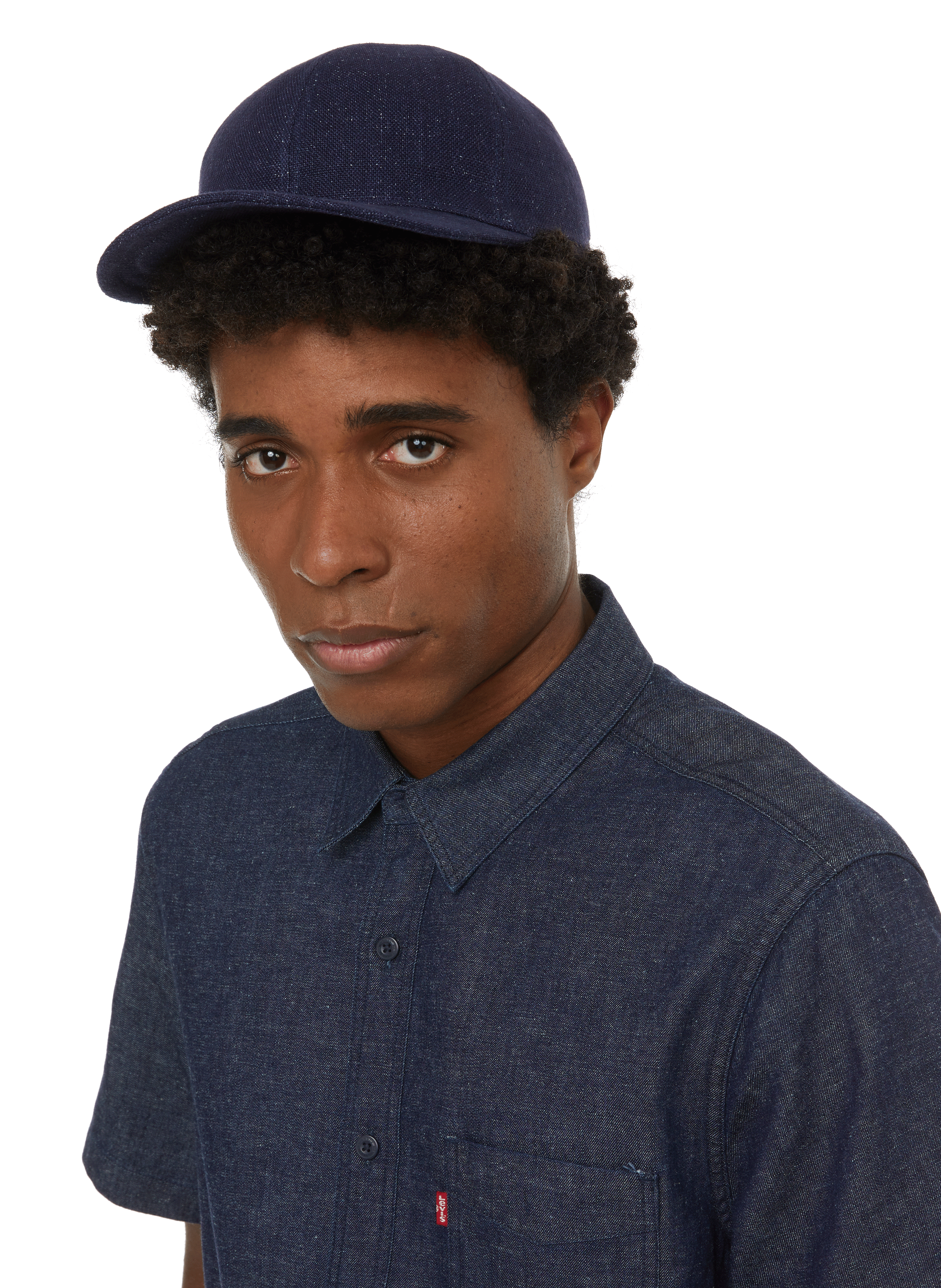 Casquette en lin AU PRINTEMPS PARIS Bleu