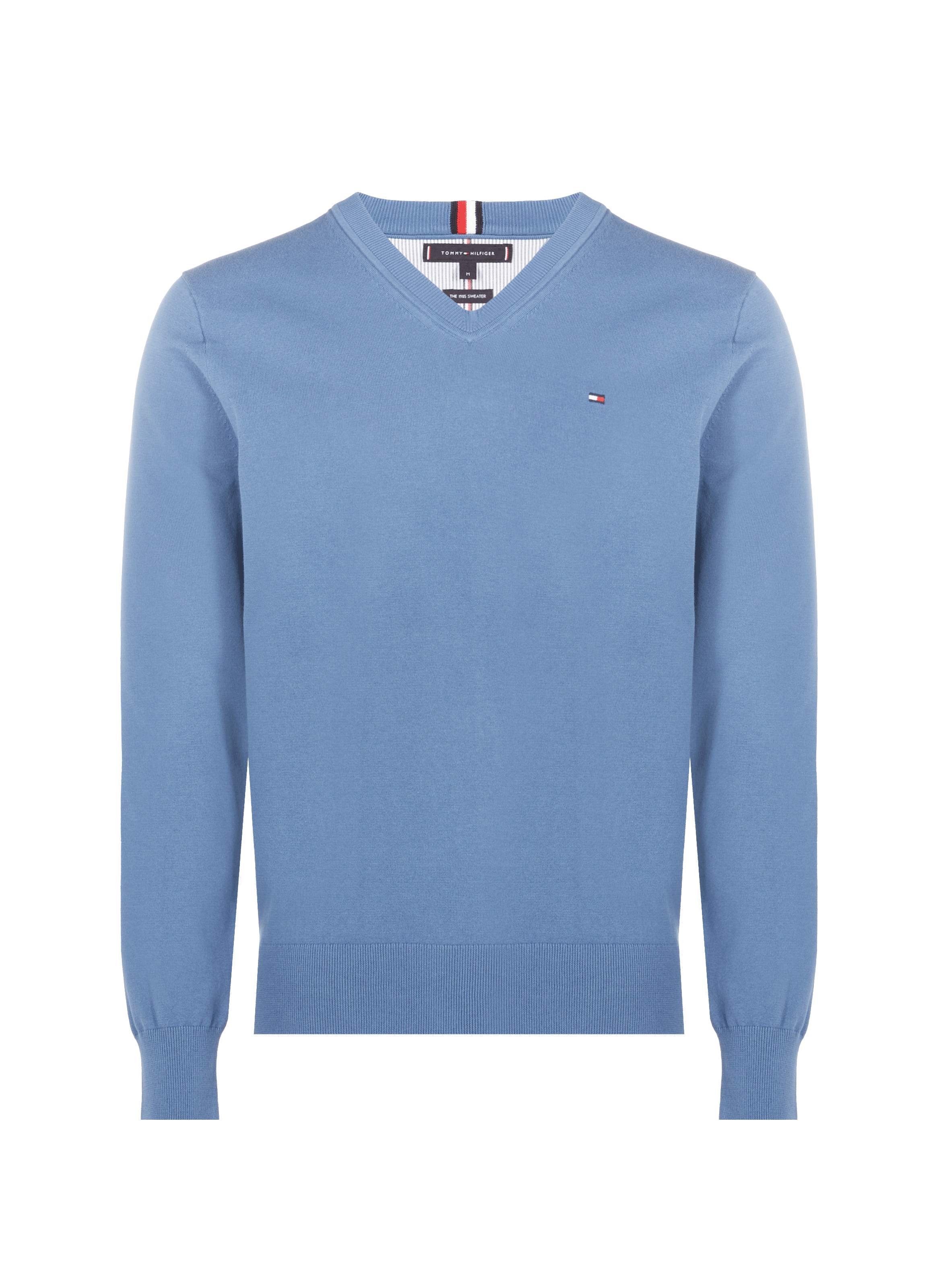 Pull col V en coton organique