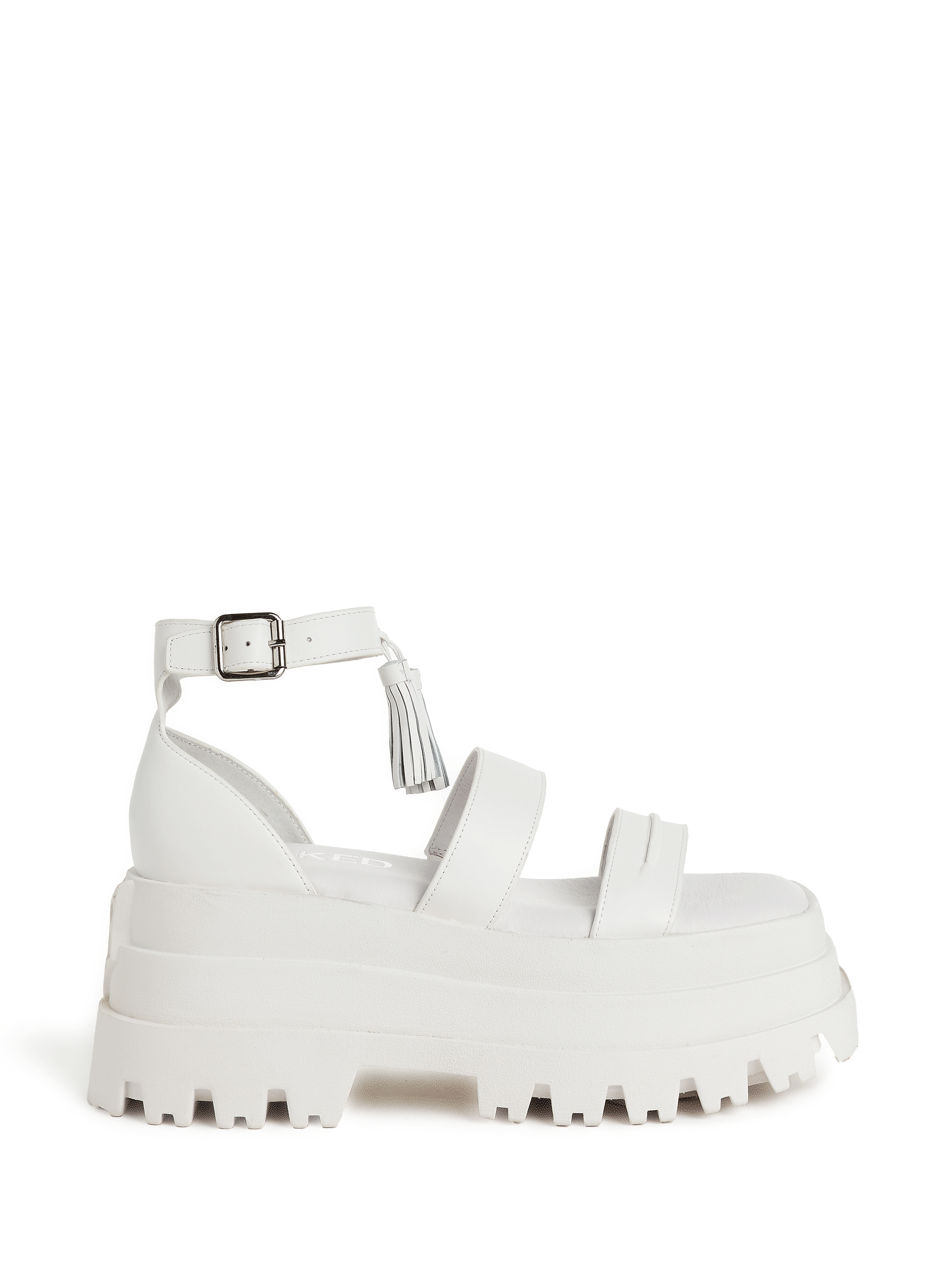 Sandales � plateforme en cuir NAKED WOLFE