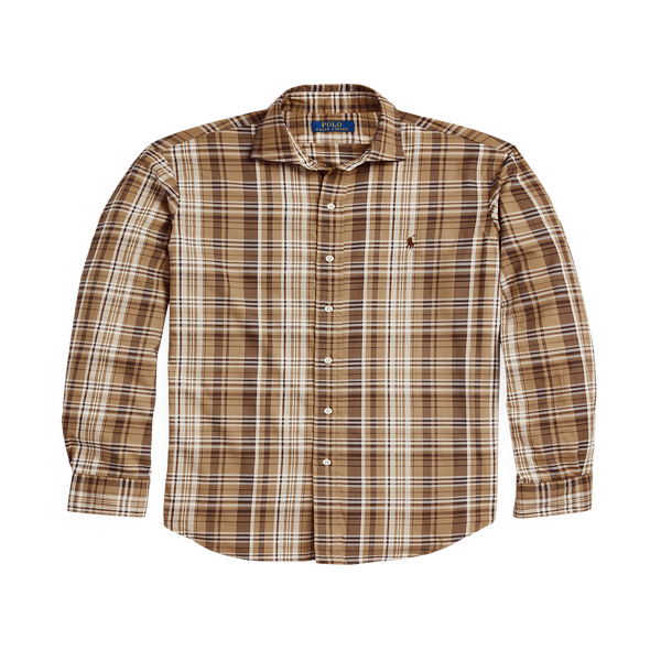 Polo Ralph Lauren Cotton Check Shirt In Brown