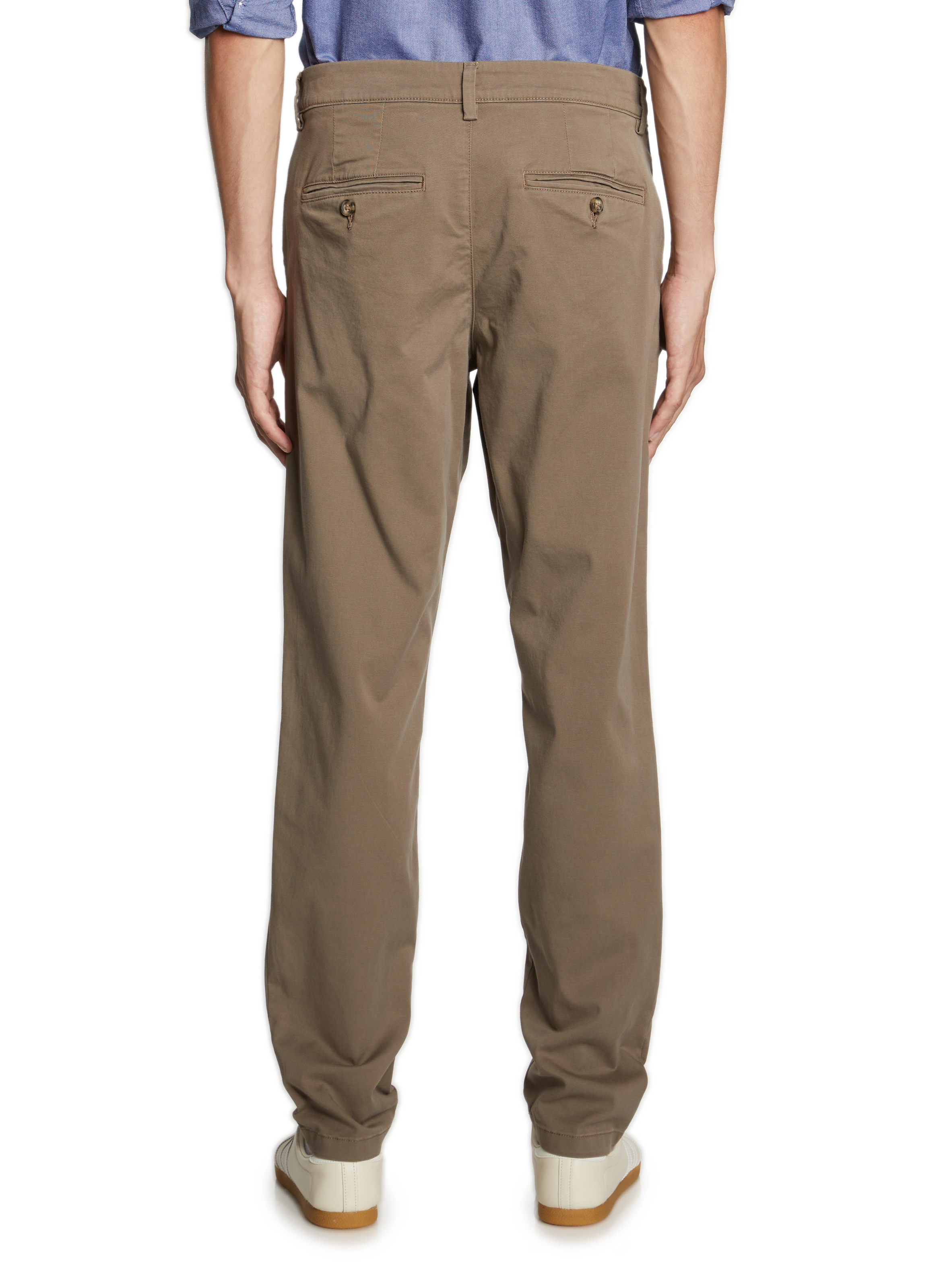 Straight-leg cotton trousers SELECTED Brown