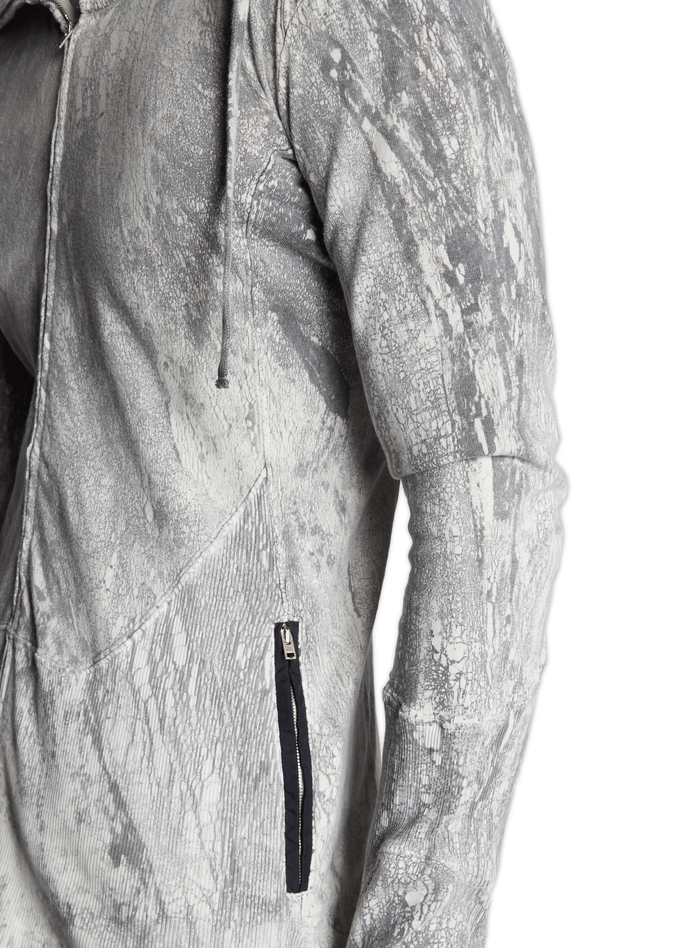 Gilet effet craquelé en coton ACNE STUDIOS Gris