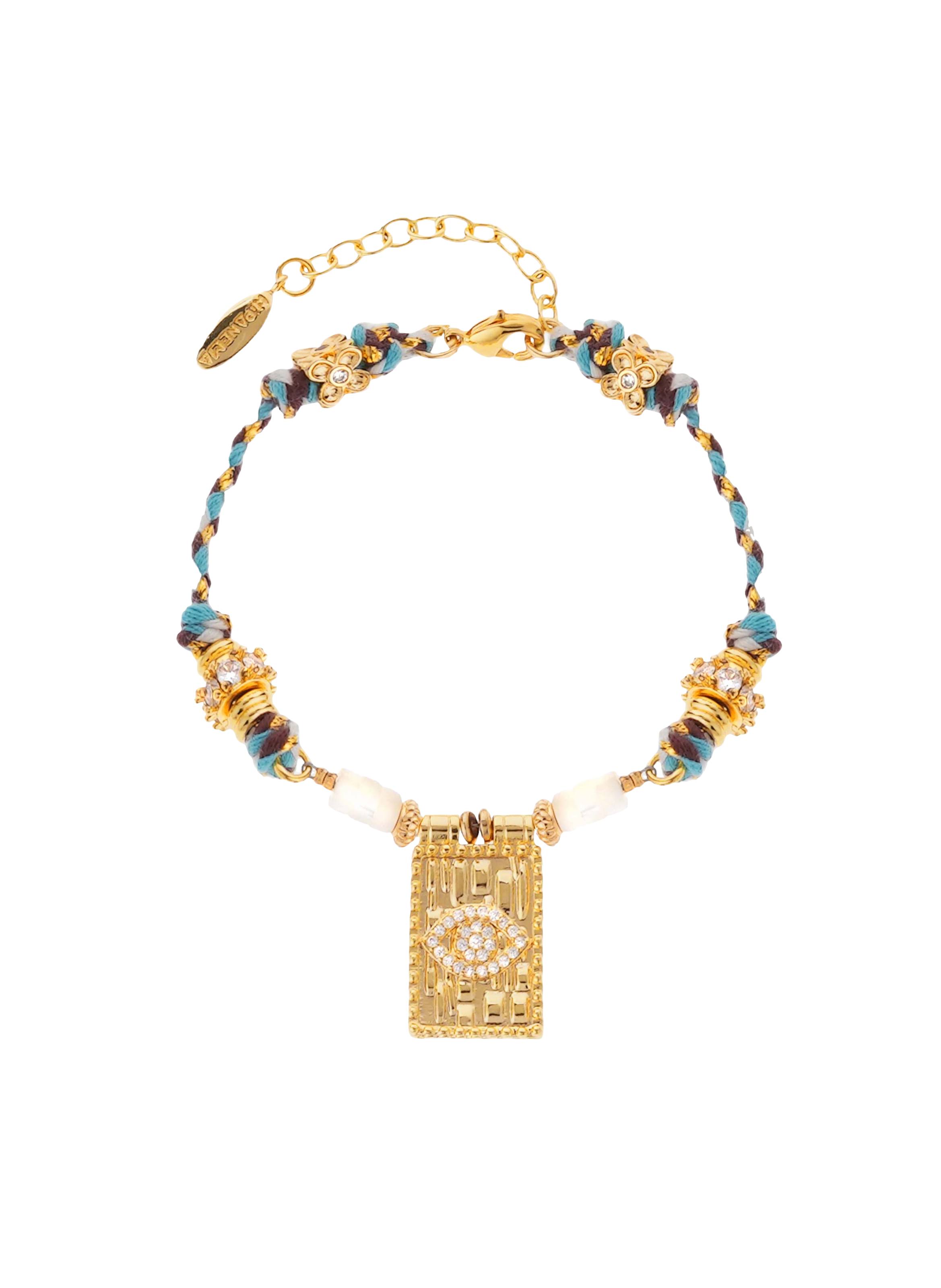 Bracelet de perles avec pendentif gamaro HIPANEMA Blanc