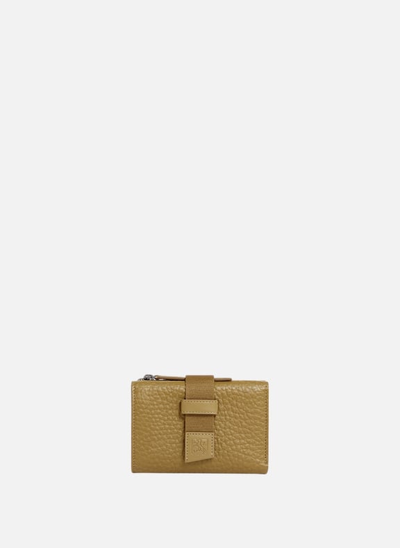 Porte cartes noah en cuir grain buffle et cuir lisse Vert by LE TANNEUR LE TANNEUR Porte cartes noah en cuir grain buffle et cuir lisse Vert