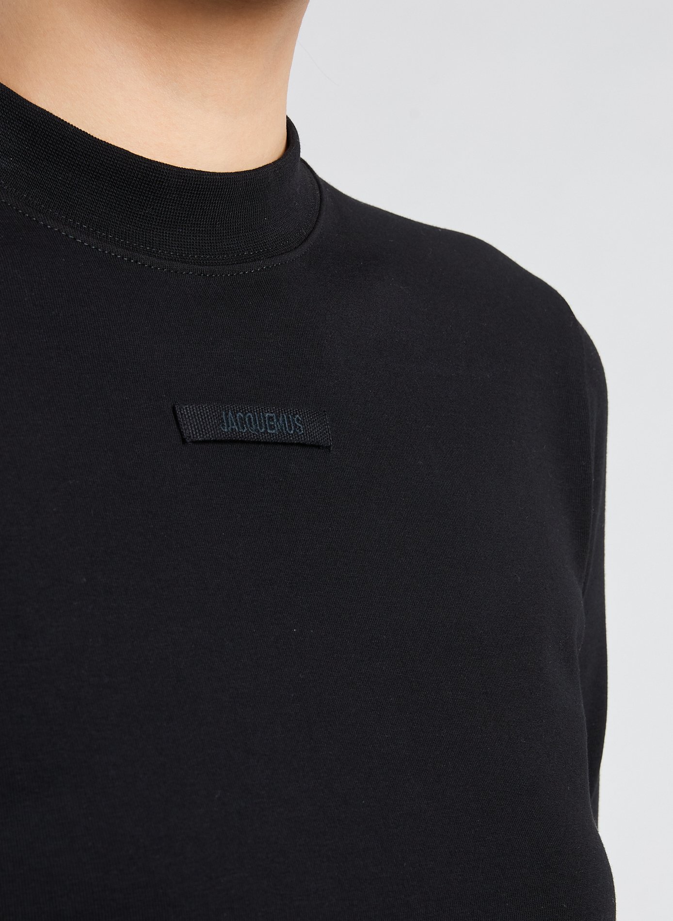Pull en coton mélangé JACQUEMUS Noir