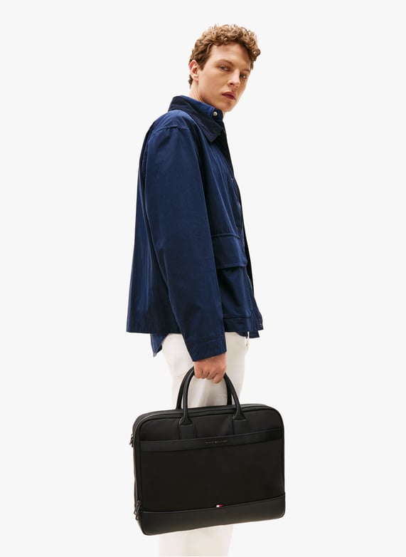 Sacoche pour ordinateurs uni | Noir by TOMMY HILFIGER Sacoche pour ordinateurs uni Noir