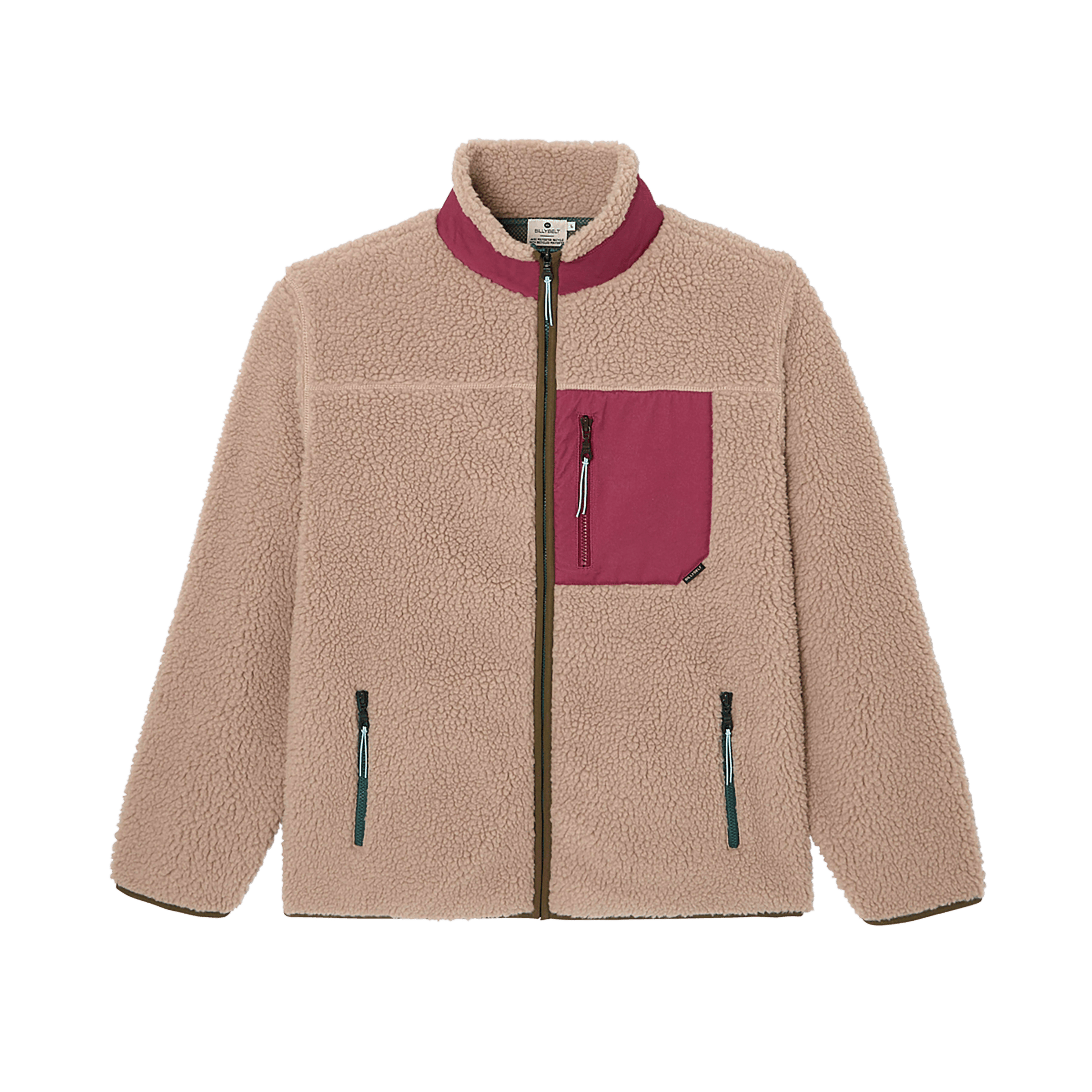 Veste sherpa zippée BILLYBELT Marron