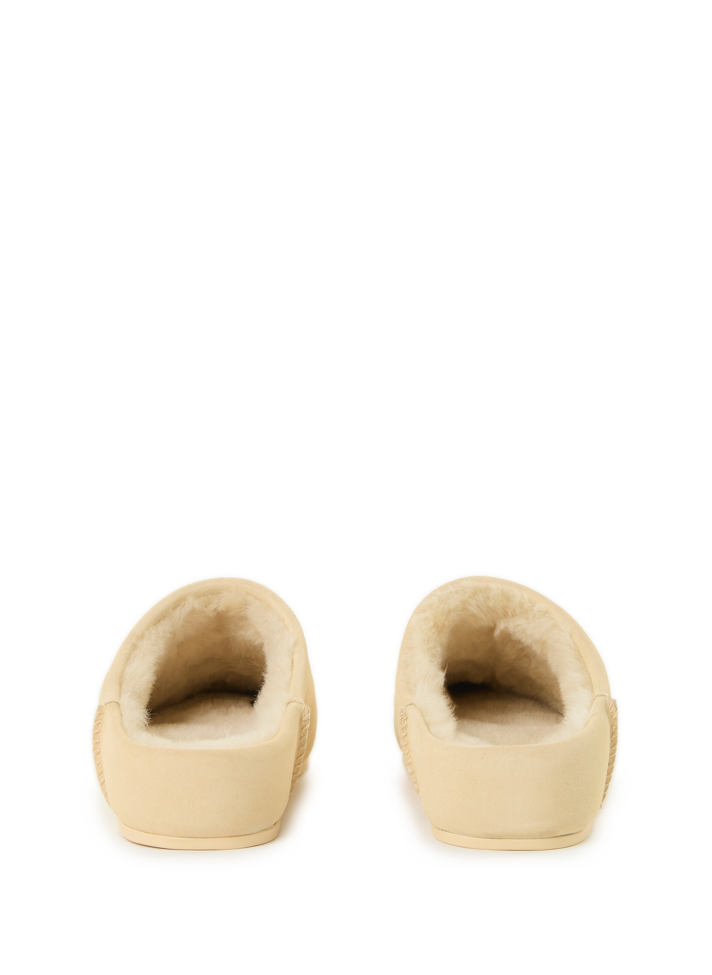 Chaussons en cuir UGG Beige
