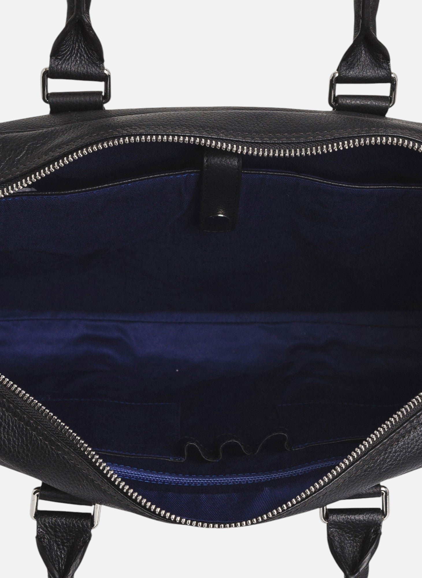 Porte documents 17" charles en cuir grainé moyen modèle LE TANNEUR Noir